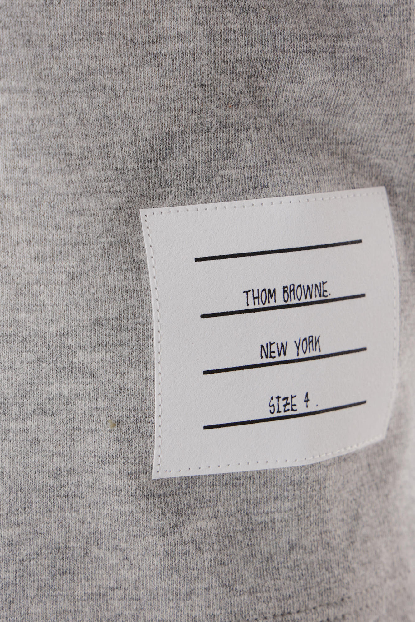 Thom Browne 4-bar Stripe Cotton Sweatshirt In Gray