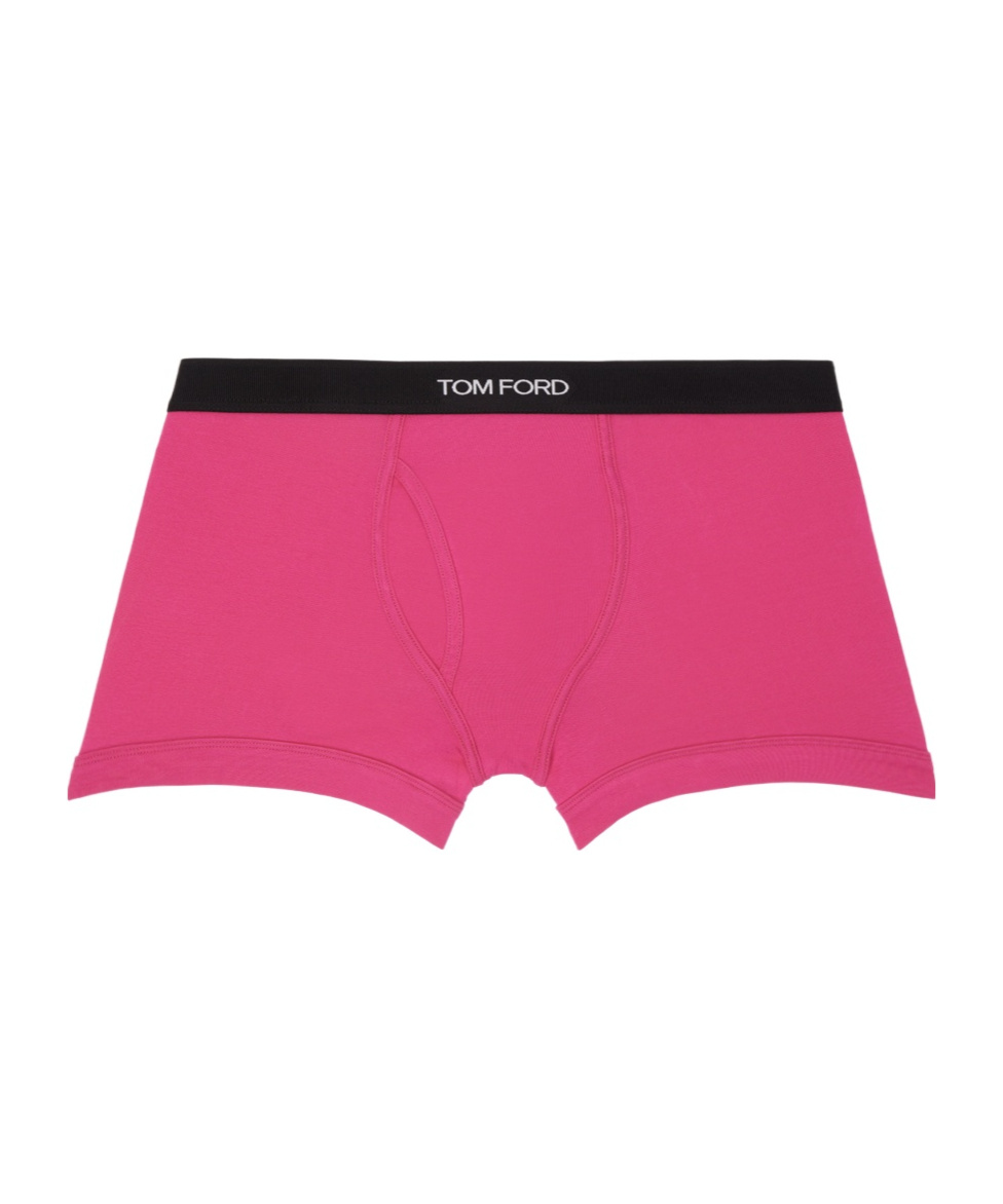Tom Ford Pink Cotton Boxer Briefs In Pink