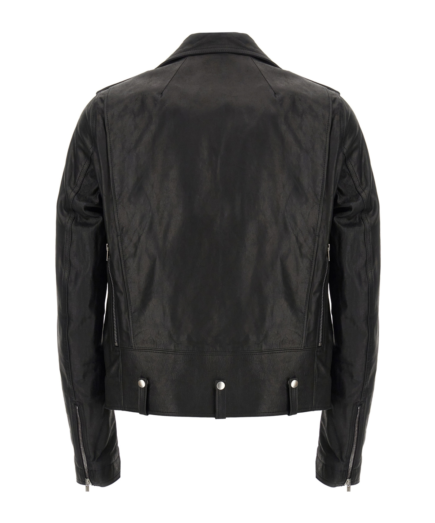 Rick Owens Cropped Jumbo Bauhaus Stooges Jacket In Black