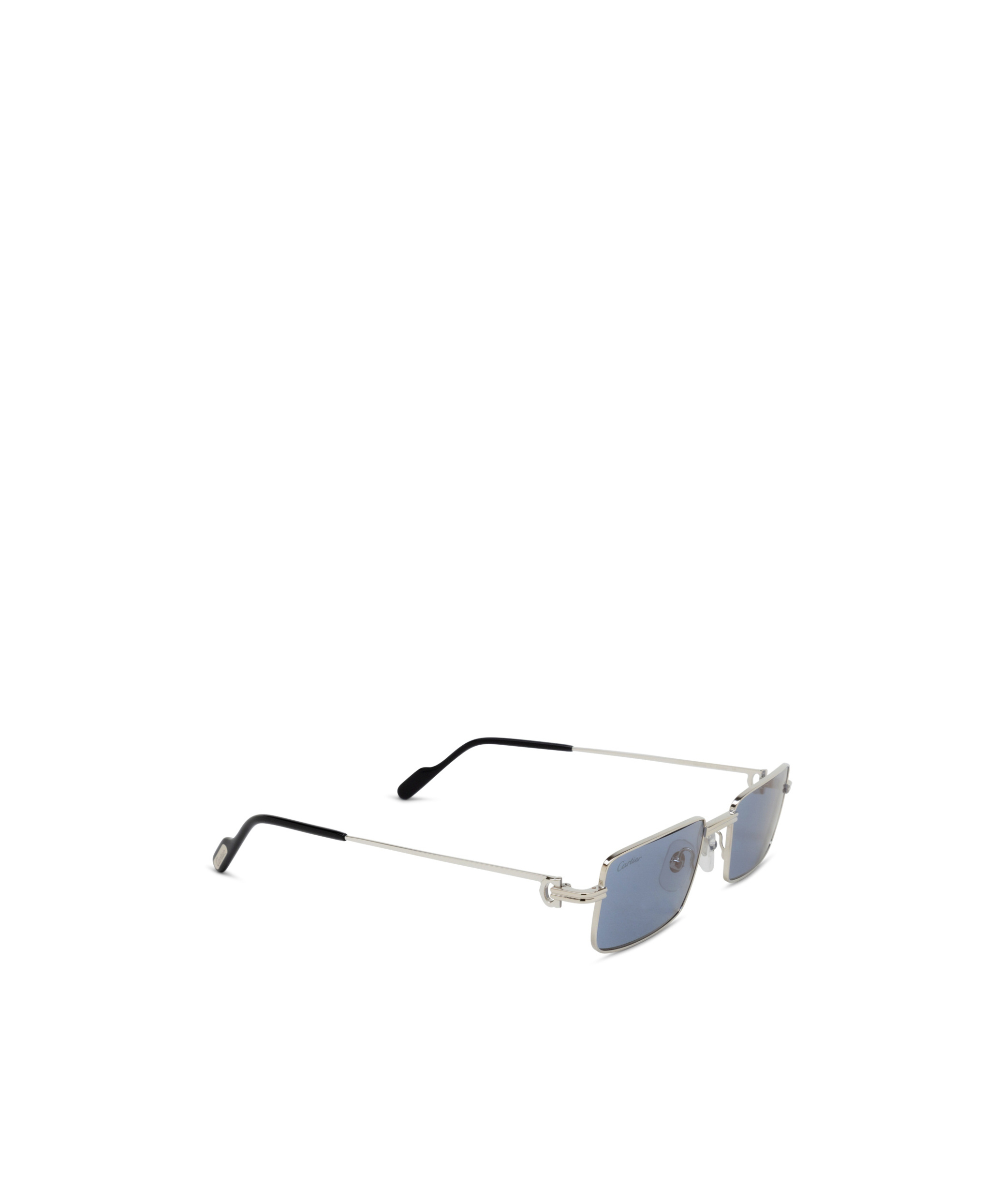 Cartier Rectangular Frame Sunglasses In Gray