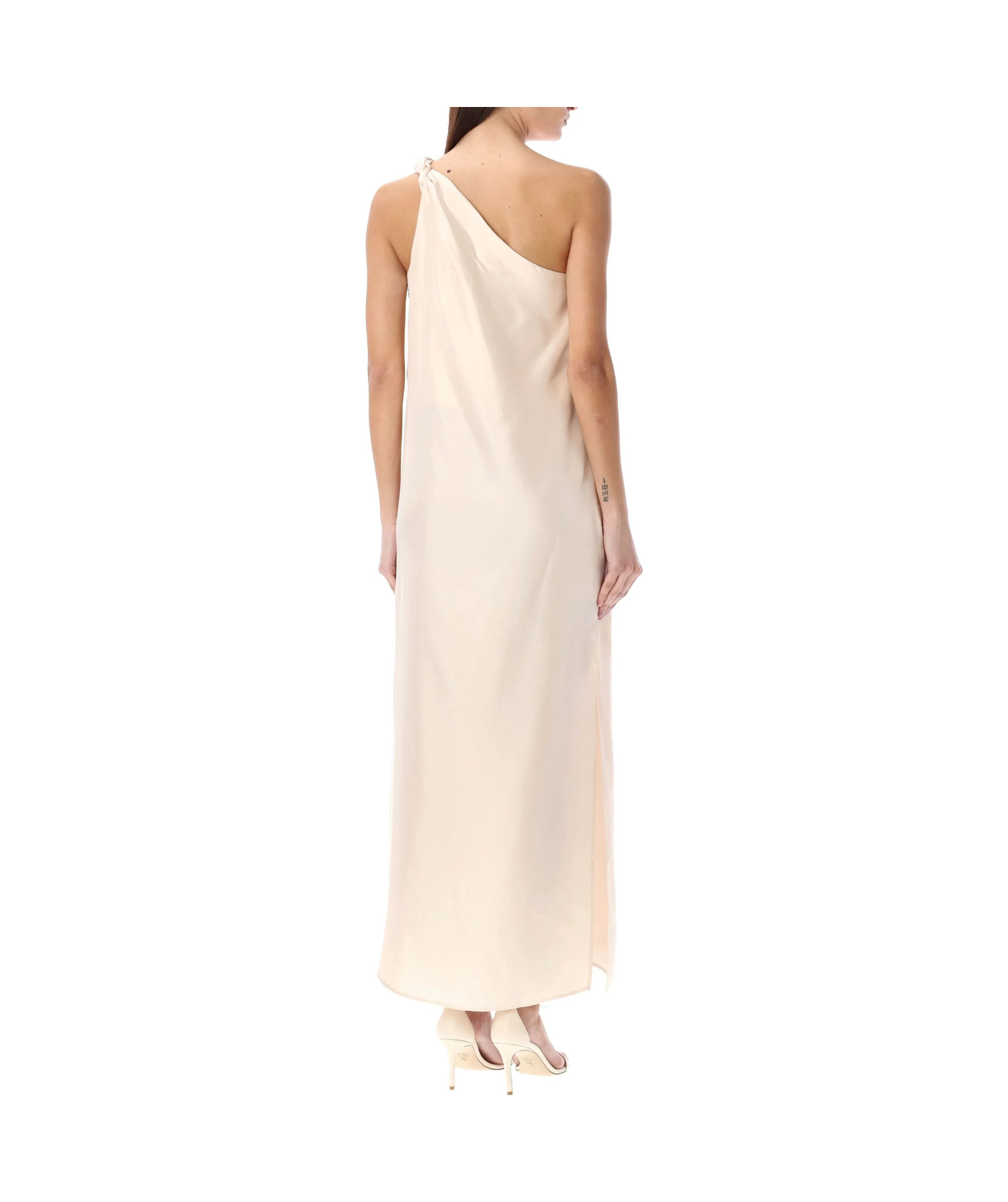 Shop Loulou Studio Adela Twisted Midi Dress In Pink