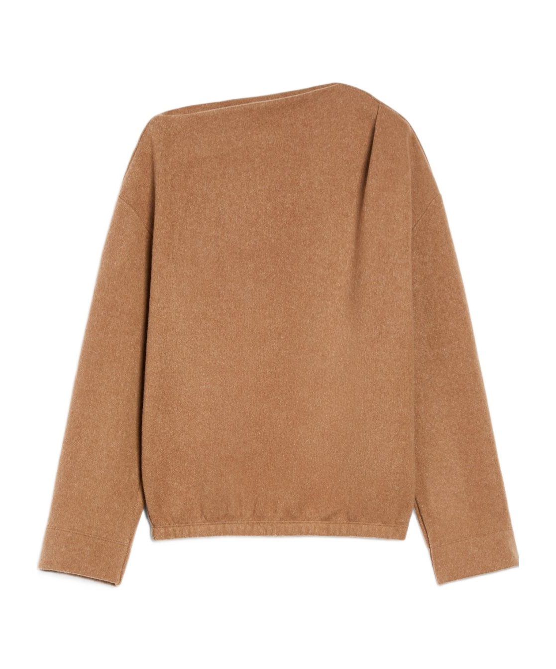 Max Mara Oxa Cashmere & Wool Sweatshirt In Tobacco Color