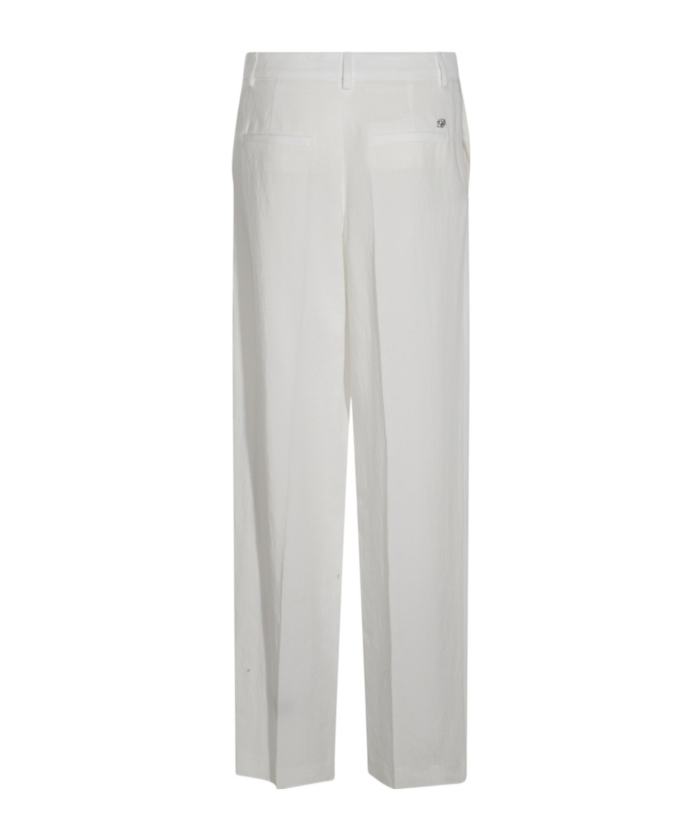 BLUMARINE LOGO-LETTERING TROUSERS