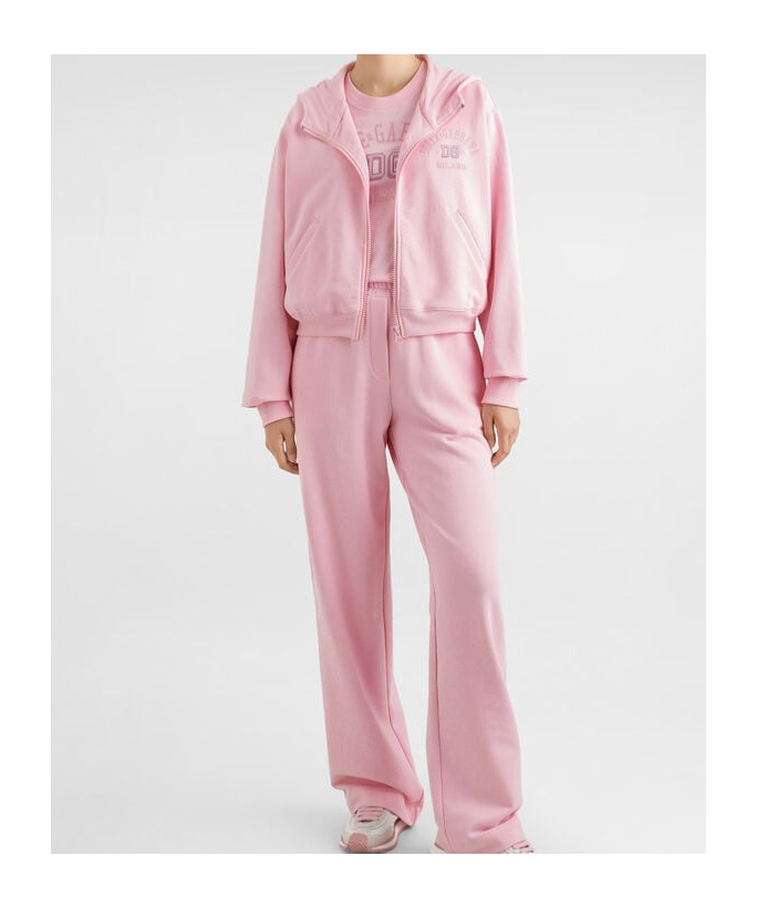 Dolce & Gabbana Logo-embroidered Hoodie In Pink