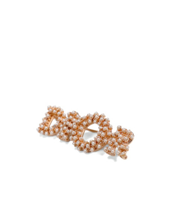 Shop Dior Logo Logo Brooch In Yellow