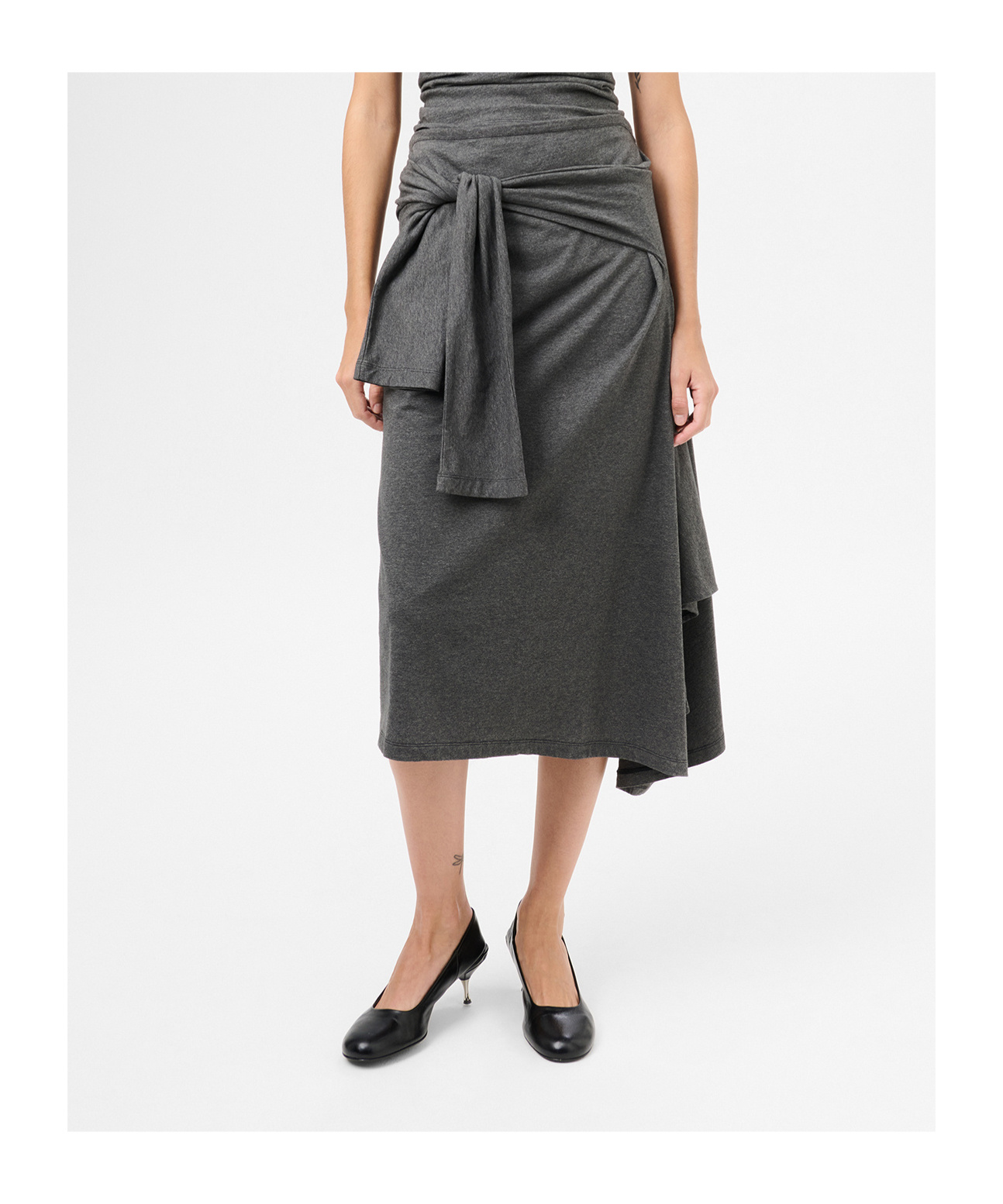 Our Legacy Skirt With Sleeves And Waist Straps In Black