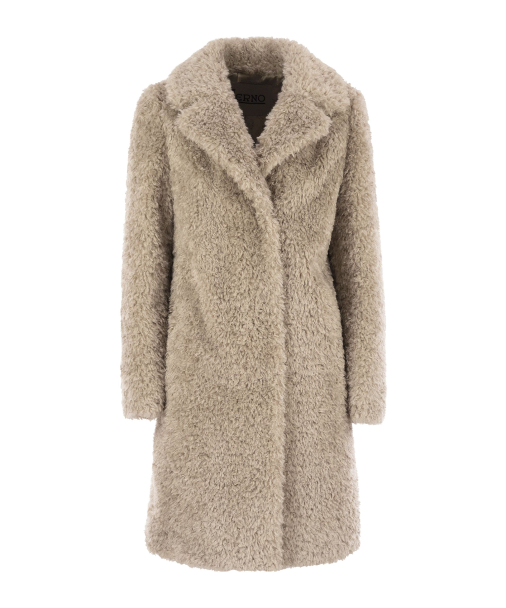 Herno Women Faux Fur Coat In Neutral