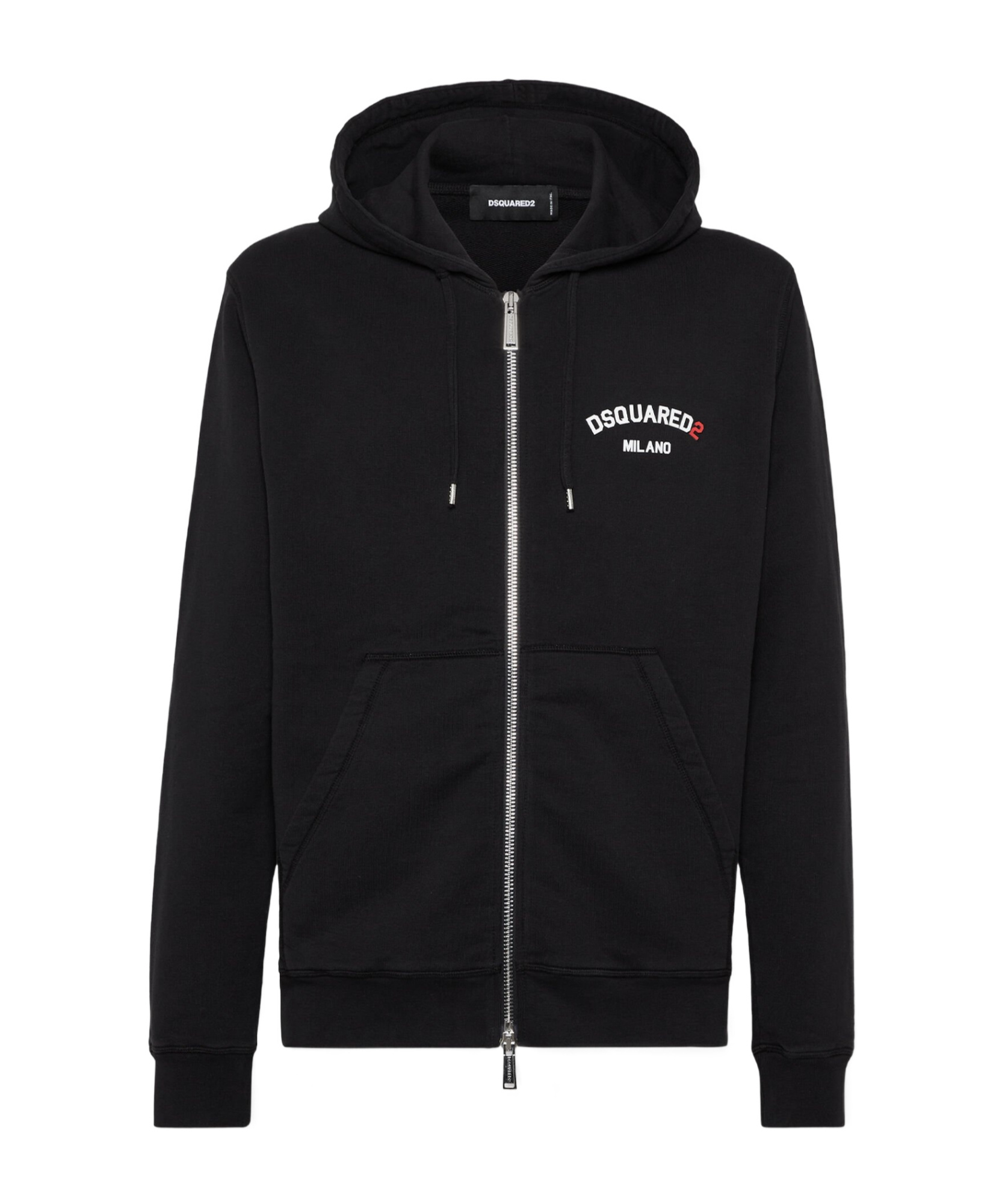 Dsquared2 Logo-print Drawstring Hoodie In Black