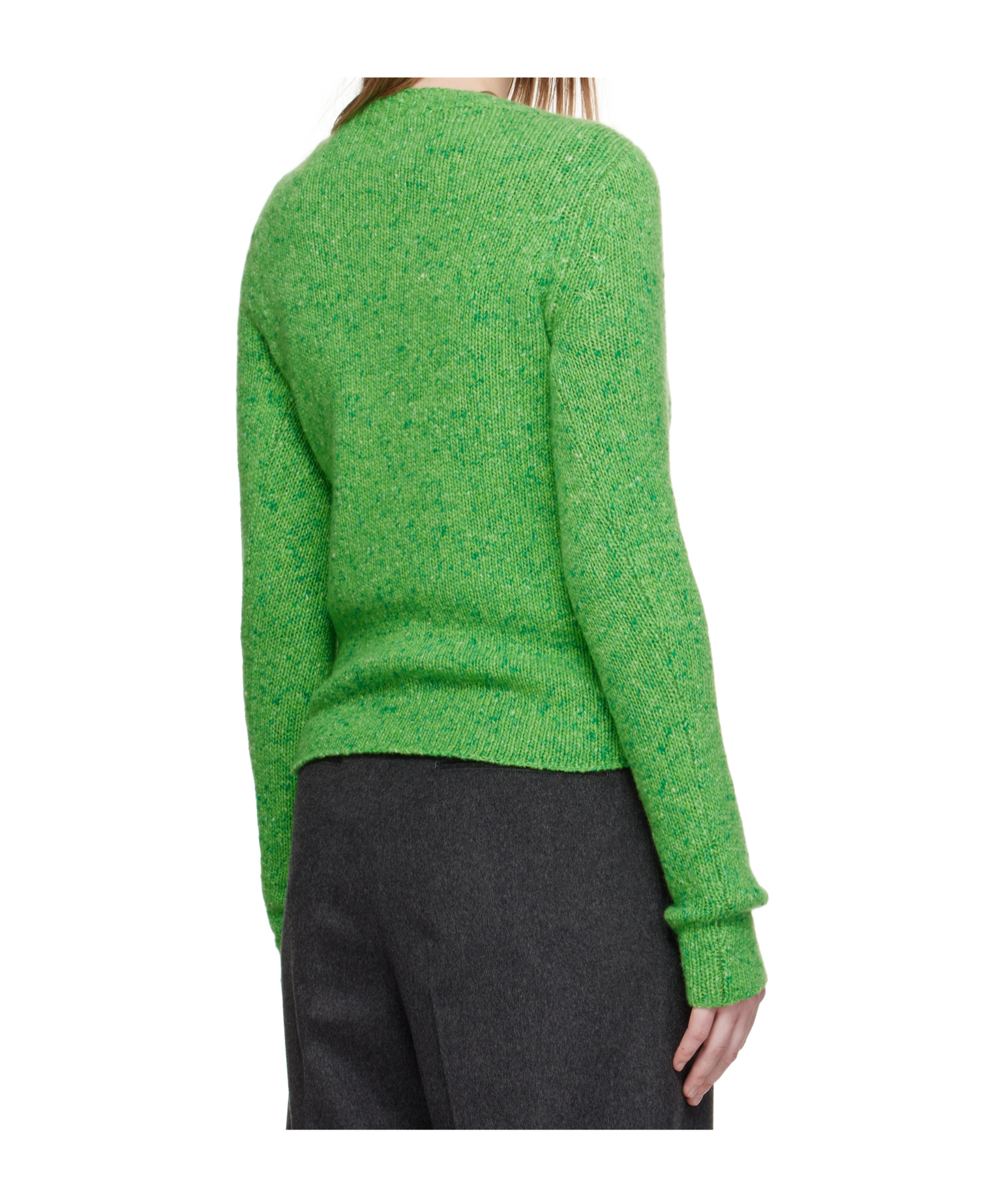 Auralee Crew-neck Sweater In Green