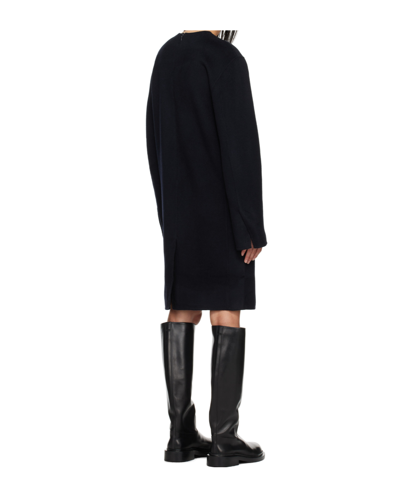 Totême Broad Midi Dress In Black