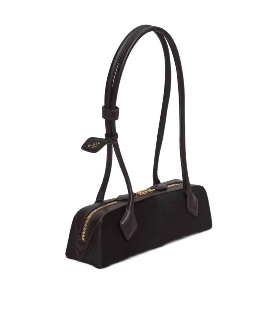 Alaïa Le Teckel Small Bag In Haircalf In Brown