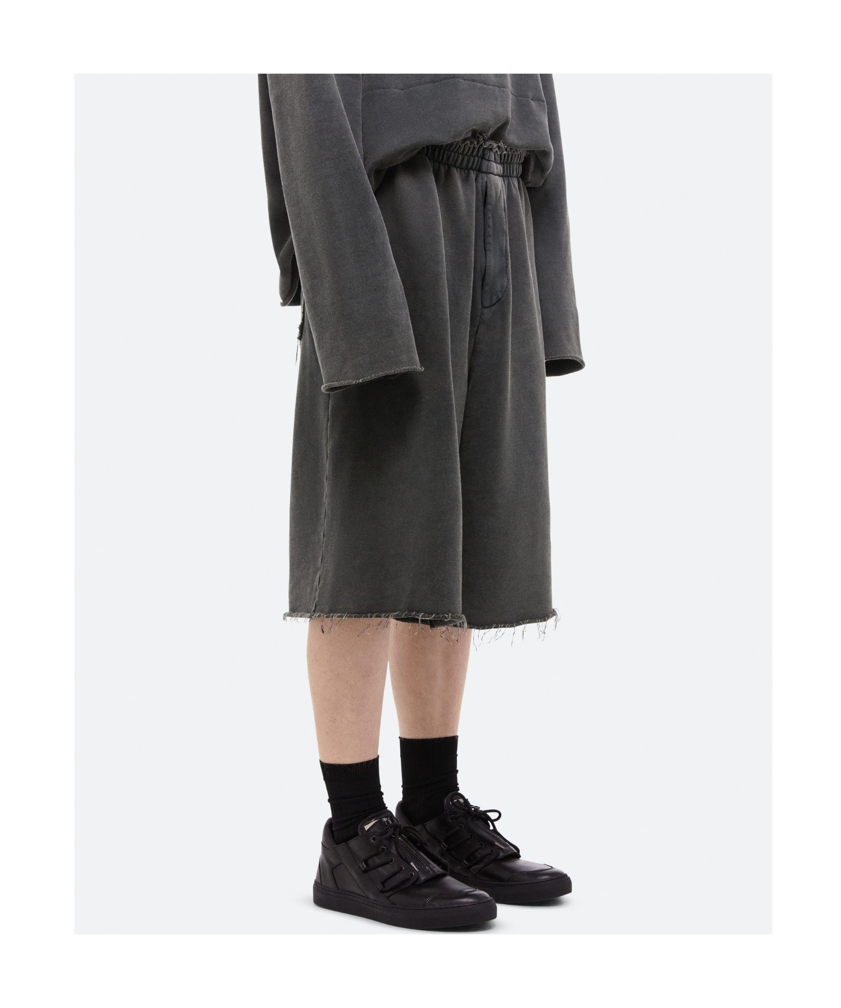 Helmut Lang Elastic Waist Shorts In Black