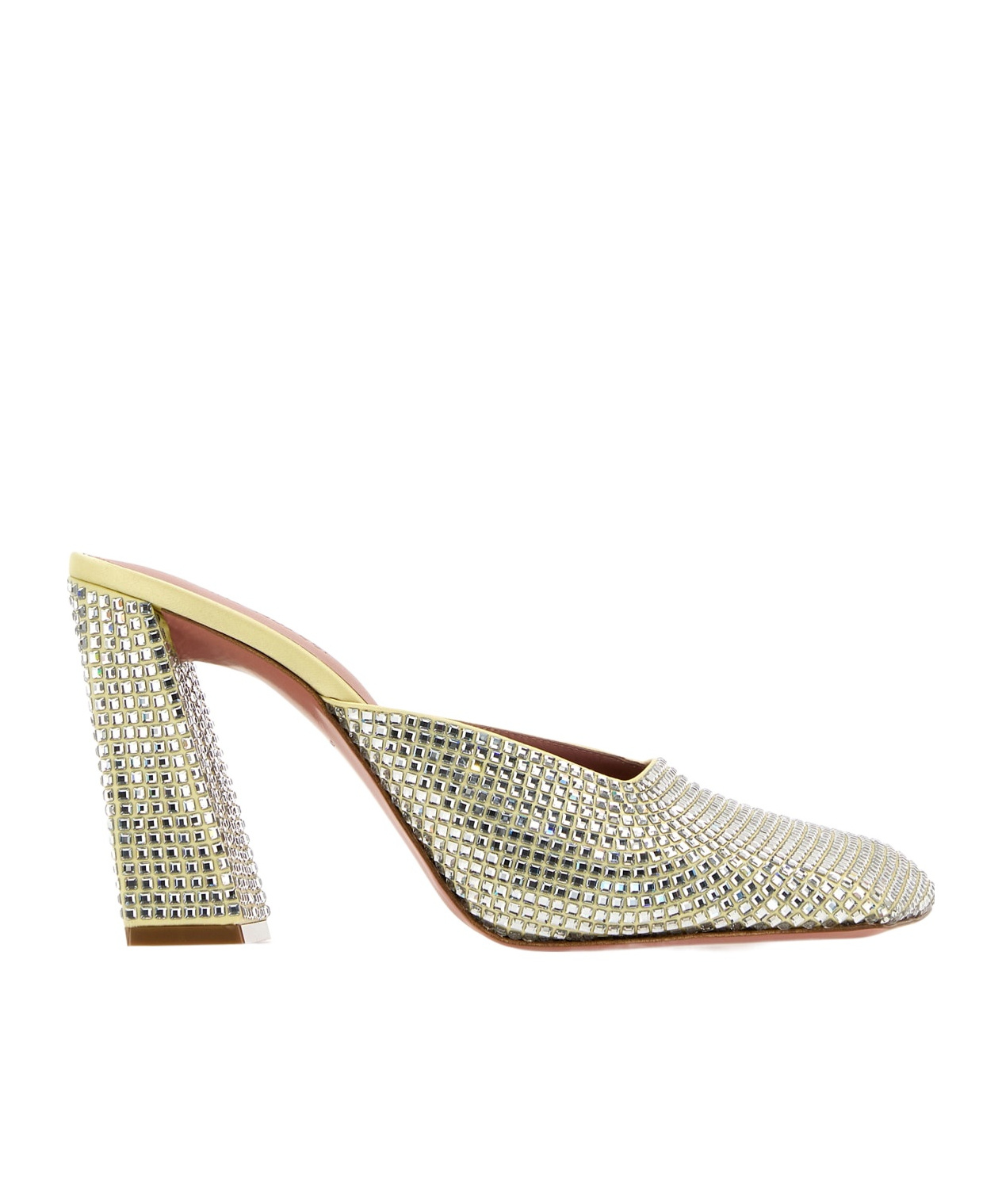 Amina Muaddi Charlotte Crystal Mule Charlotte Butwhicry In Multi