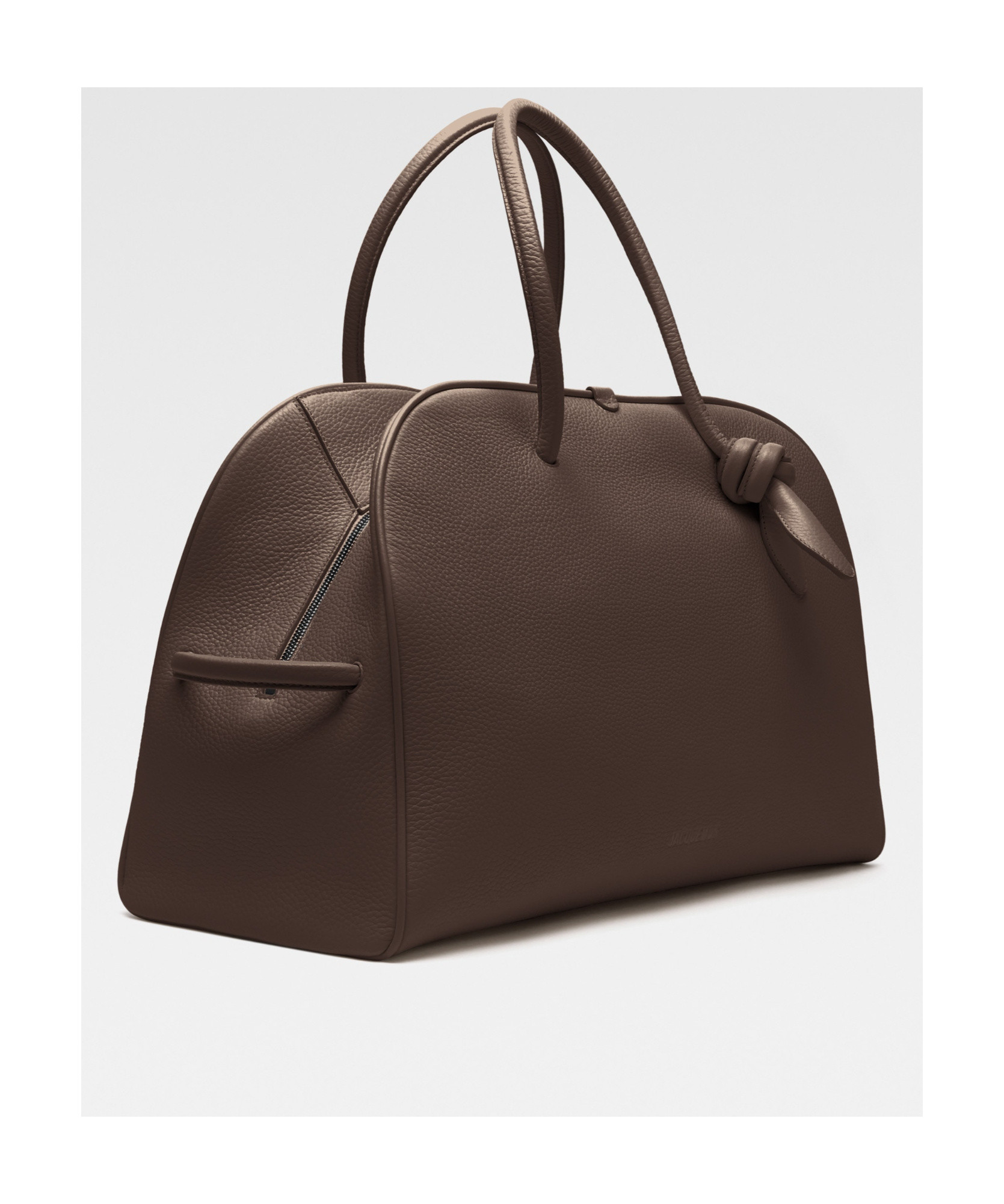 Jacquemus Large Bowling Shoulder Bag In Green