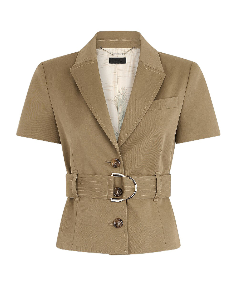 Liu •jo Liu Jo Belted Beige Jacket