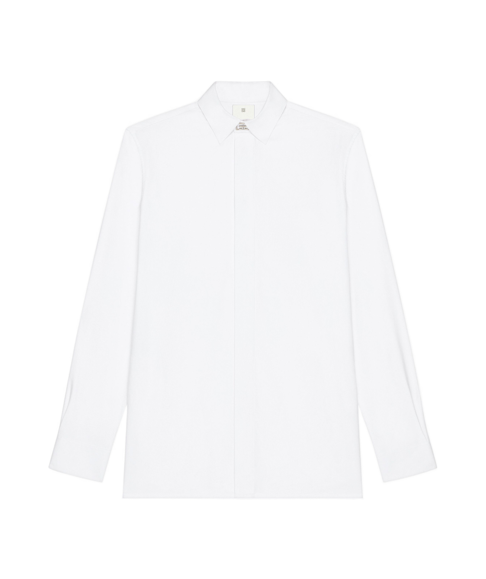 Givenchy Lapel Long-sleeved Shirt In White