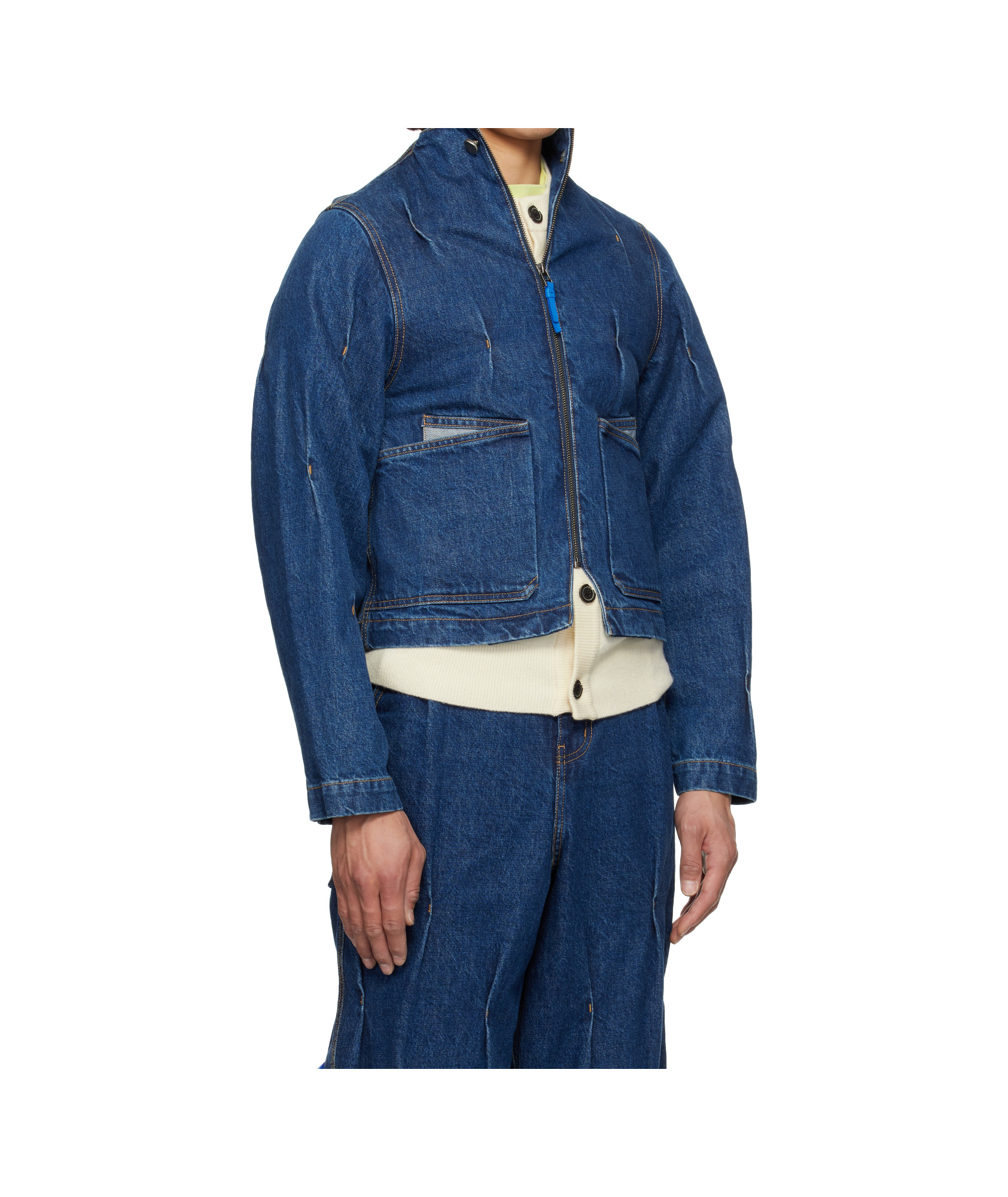 Ader Error 0108 Denim Jacket In Blue
