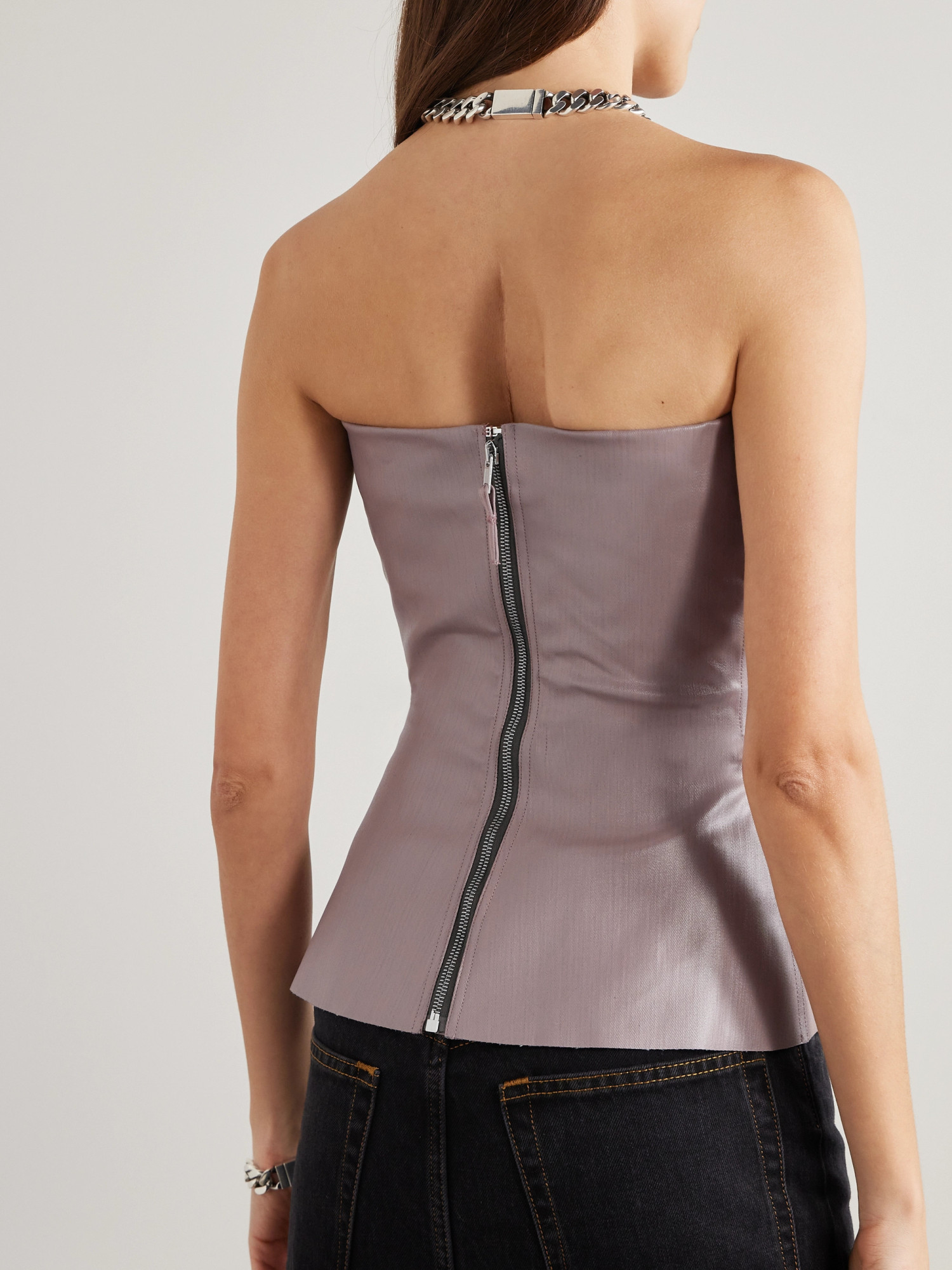 Rick Owens Strapless Corset In Nude