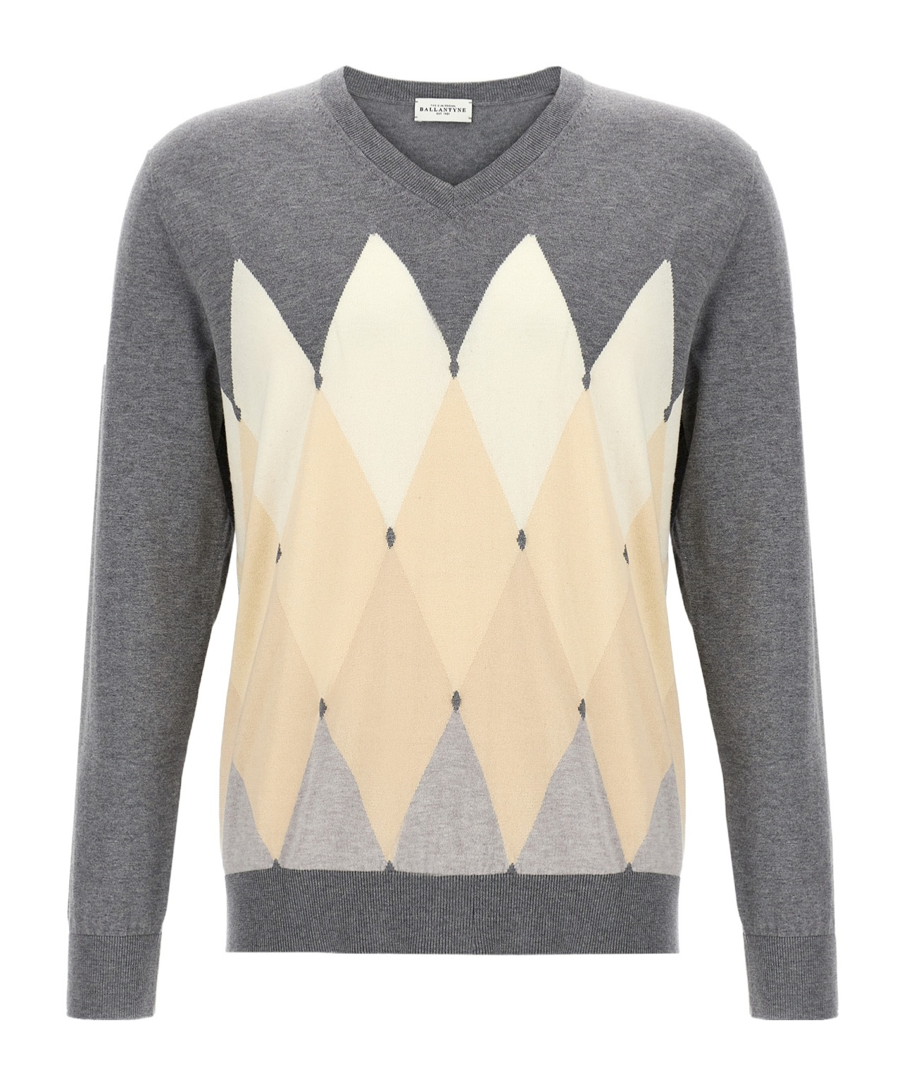 Ballantyne Argyle Sweaters And Cardigans In Gray