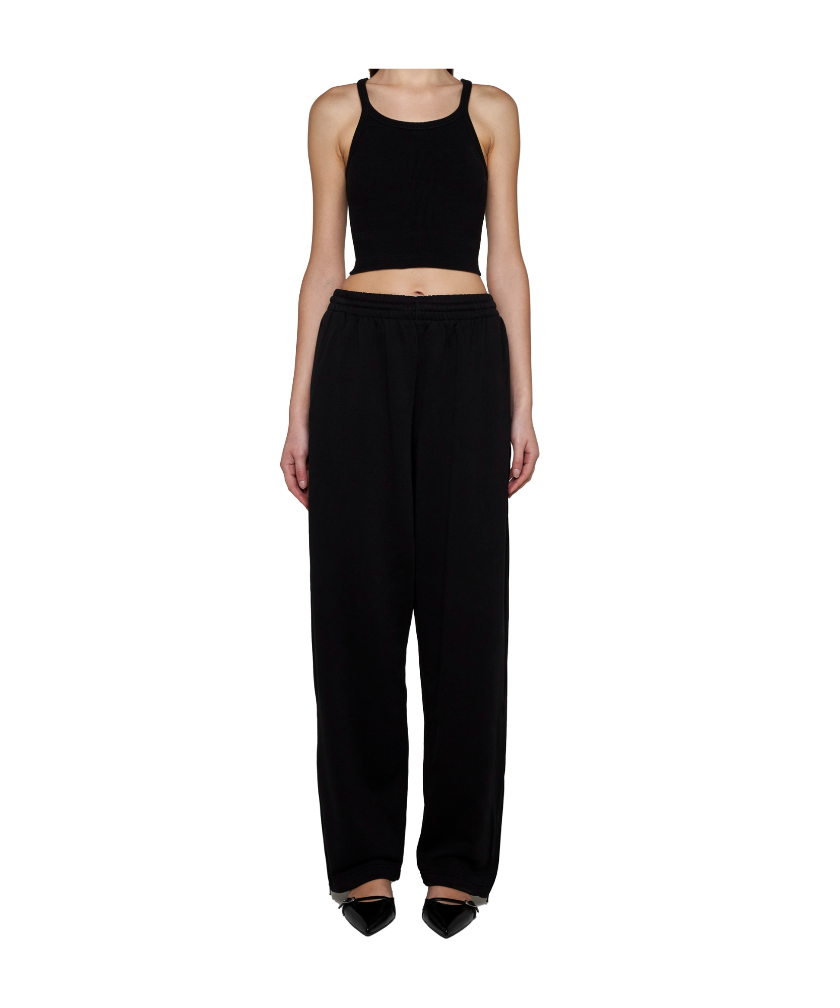 Wardrobe.nyc Ribbed Knitted Suspenders