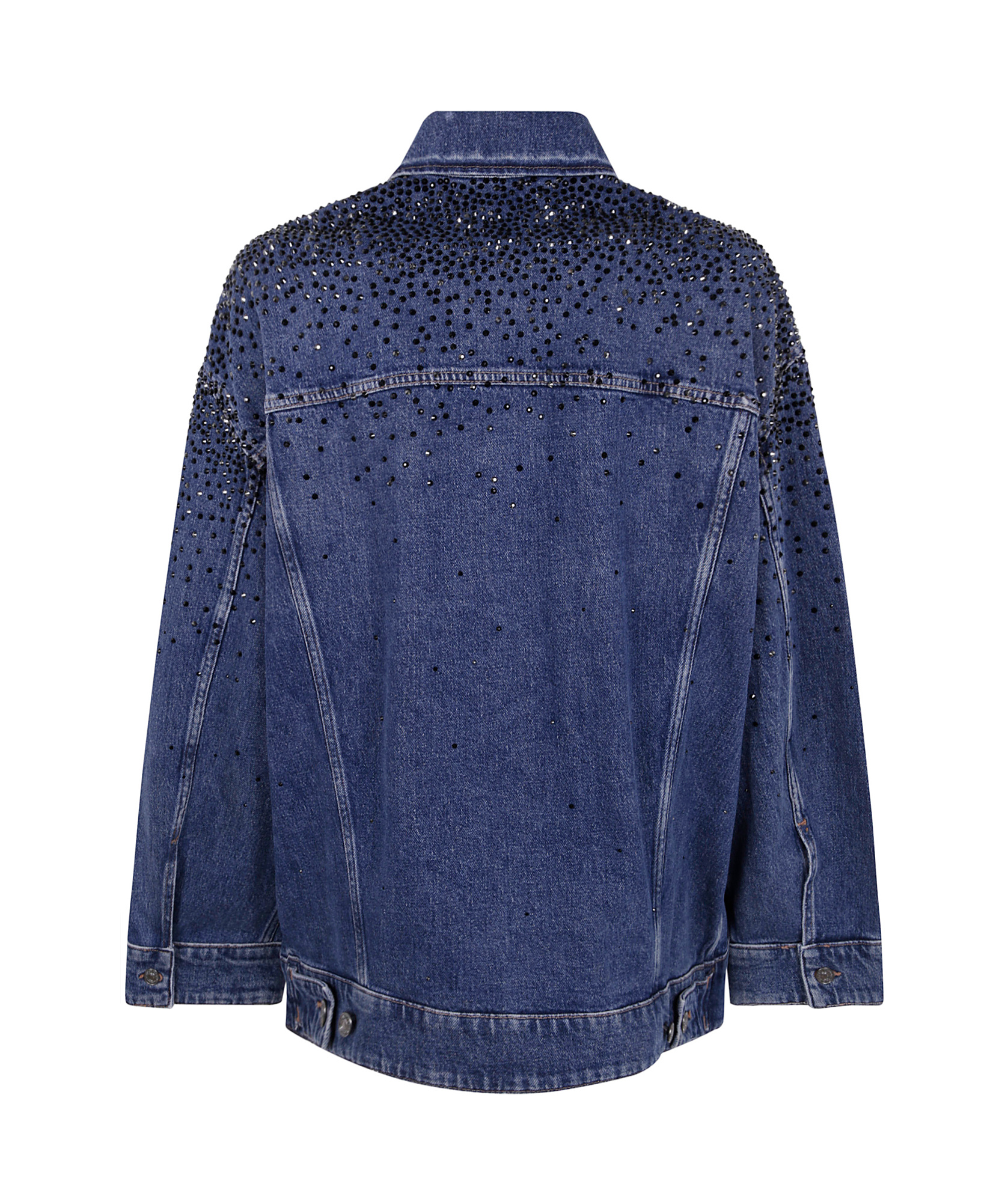 7 For All Mankind Long-sleeved Denim Jacket In Blue