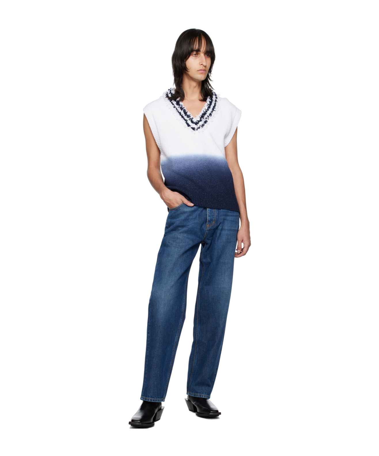 Eytys V-neck Sleeveless Sweater In Multicolor