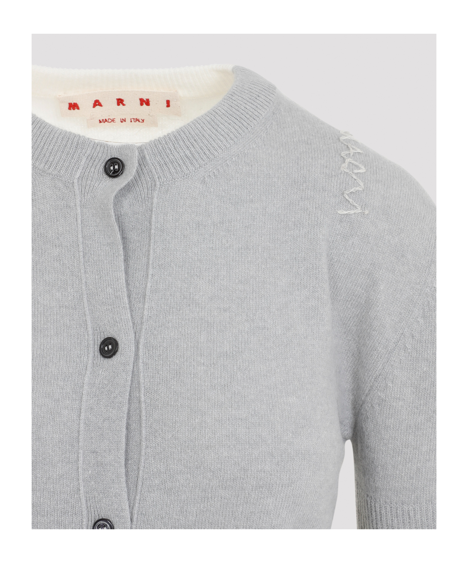 Marni Wool And Cashmere Cardigan In Gray
