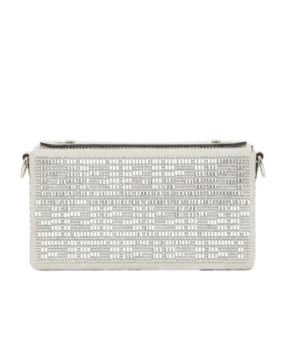 Fendi Baguette Soft Trunk Tote Bag In Grey