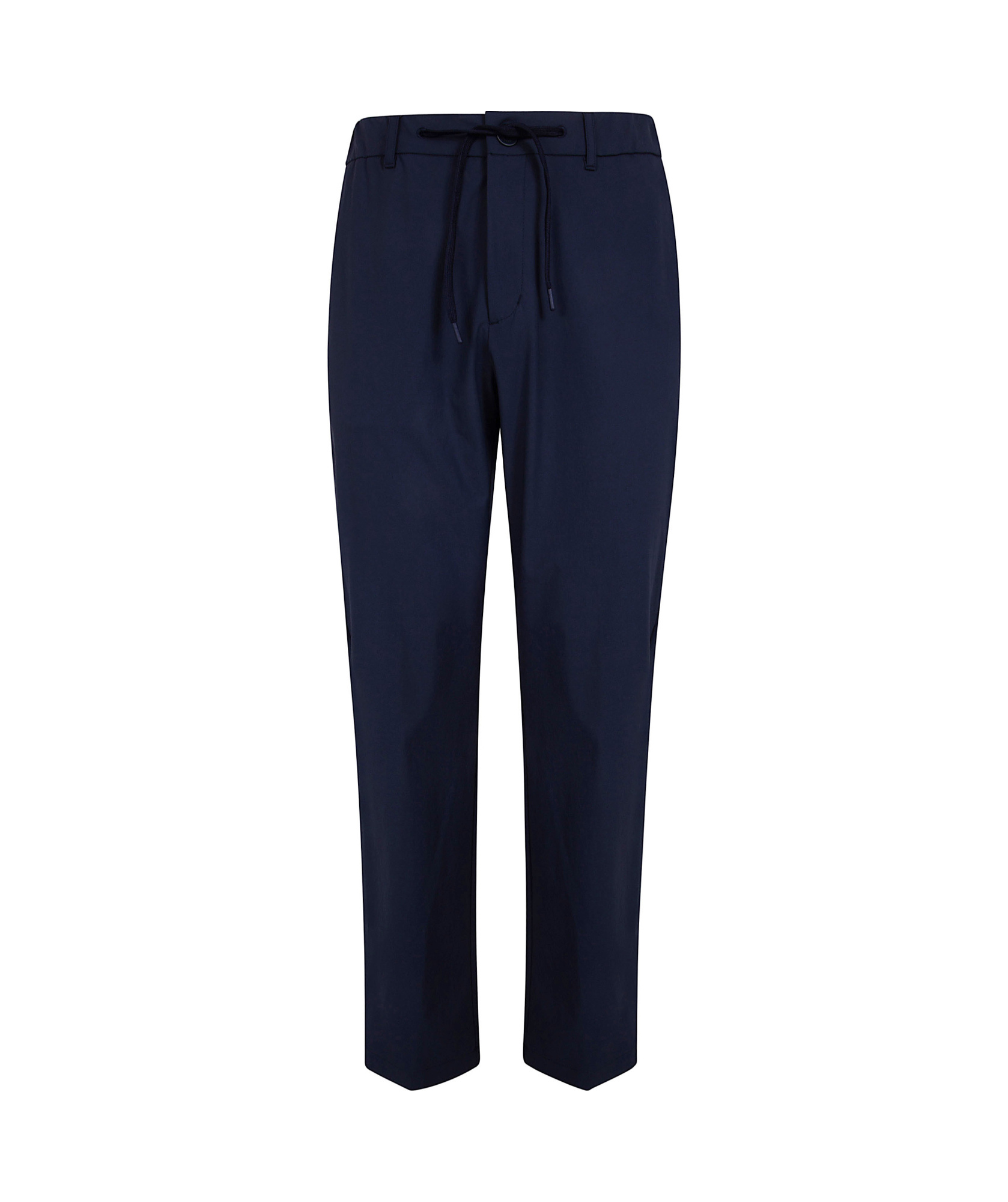Herno Drawstring-fastening Wrinkled Trousers In Blue