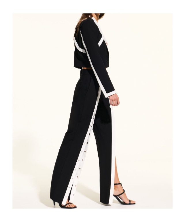 Shop Karl Lagerfeld Kl X Joann Tailored Pants In Black