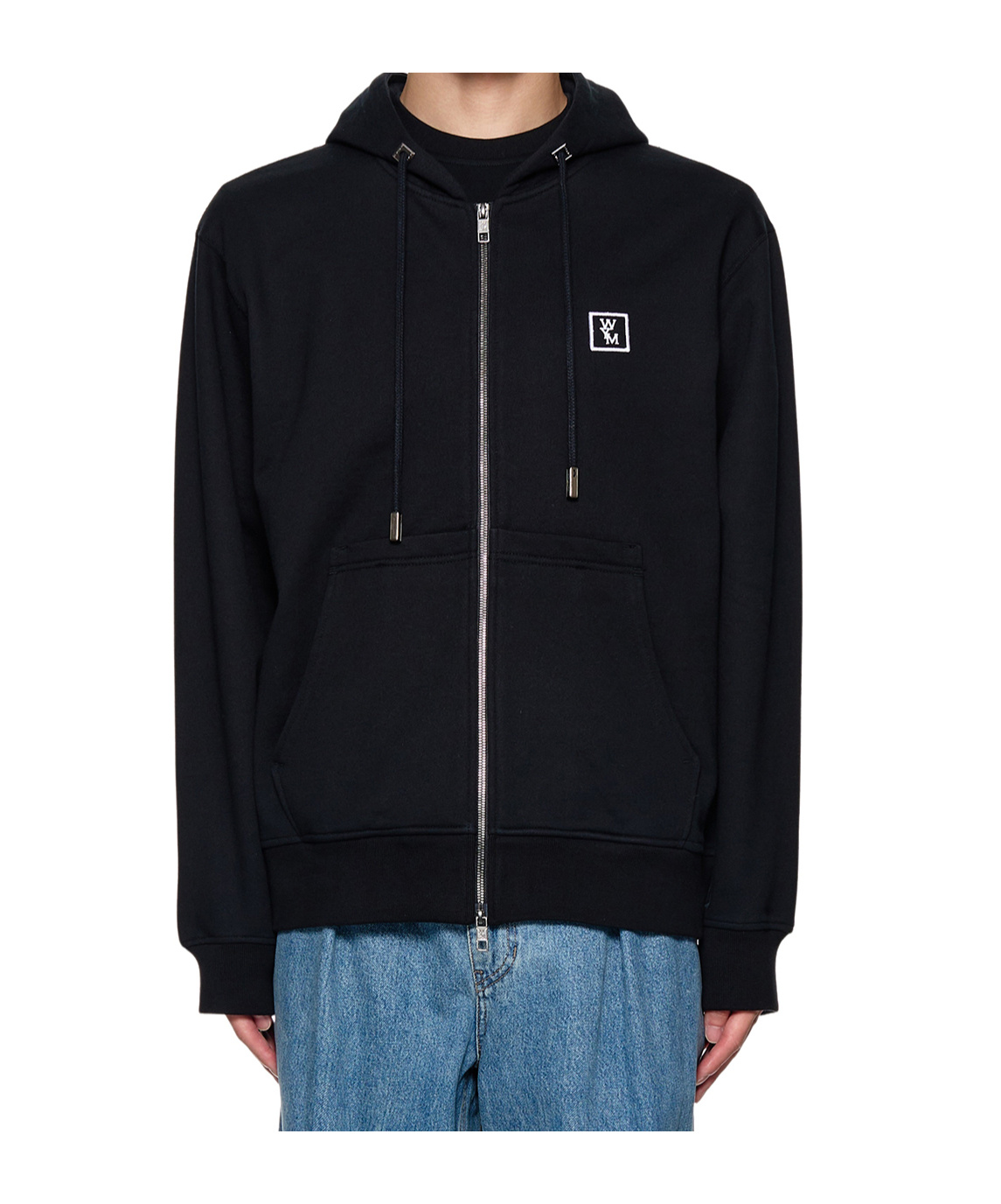 Wooyoungmi Long-sleeved Hooded Sweater In Black