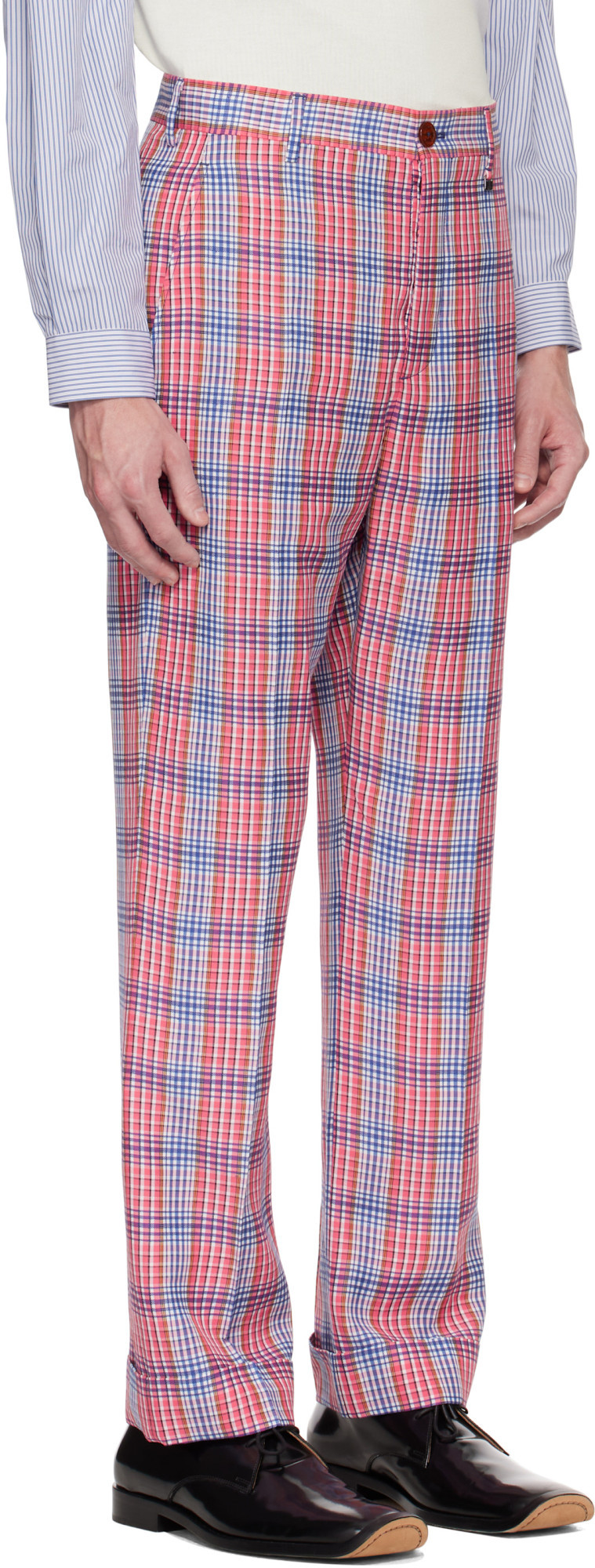 Vivienne Westwood Red & Blue Doc Trousers In Red  Blue