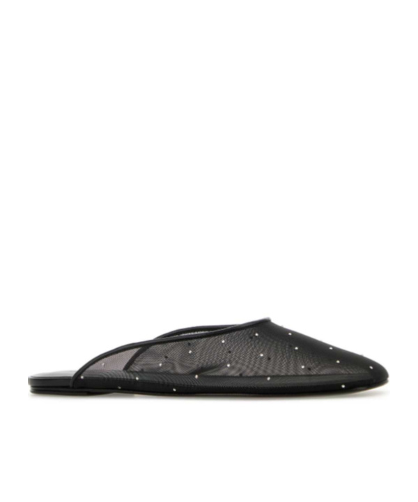 Magda Butrym Black Mesh Mule In Black