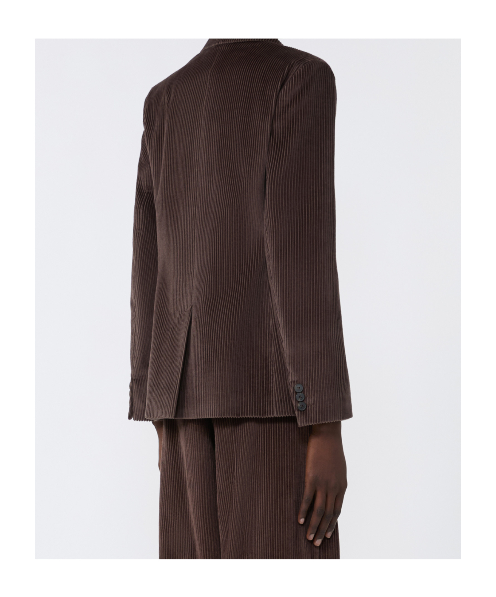 Weekend Max Mara Double-breasted Velvet Blazer In Brown
