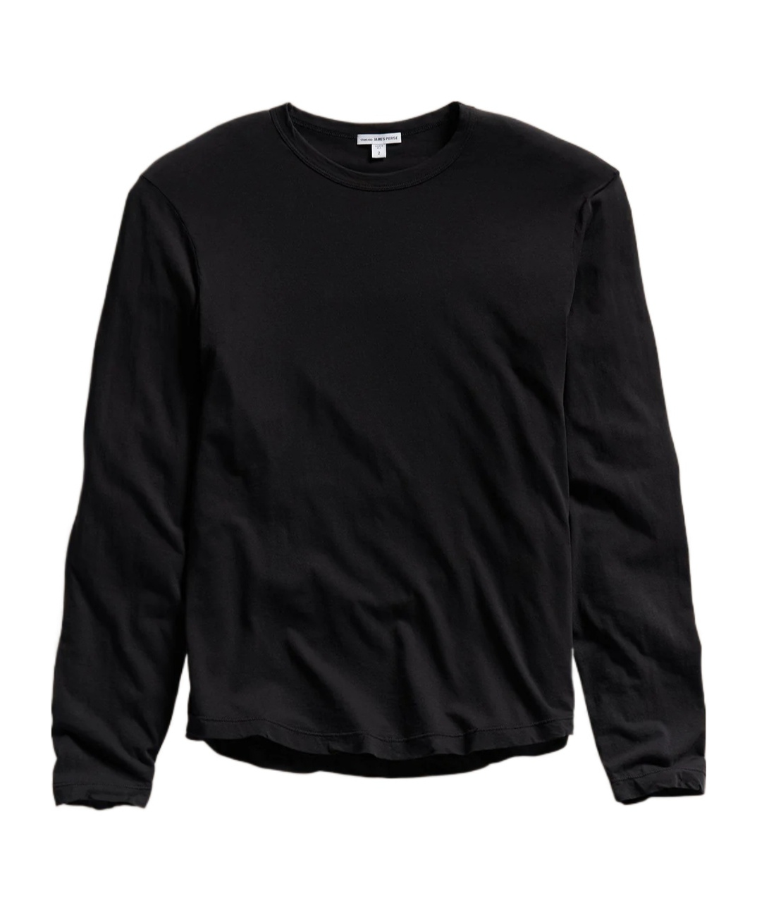 James Perse Long-sleeve Cotton T-shirt In Black