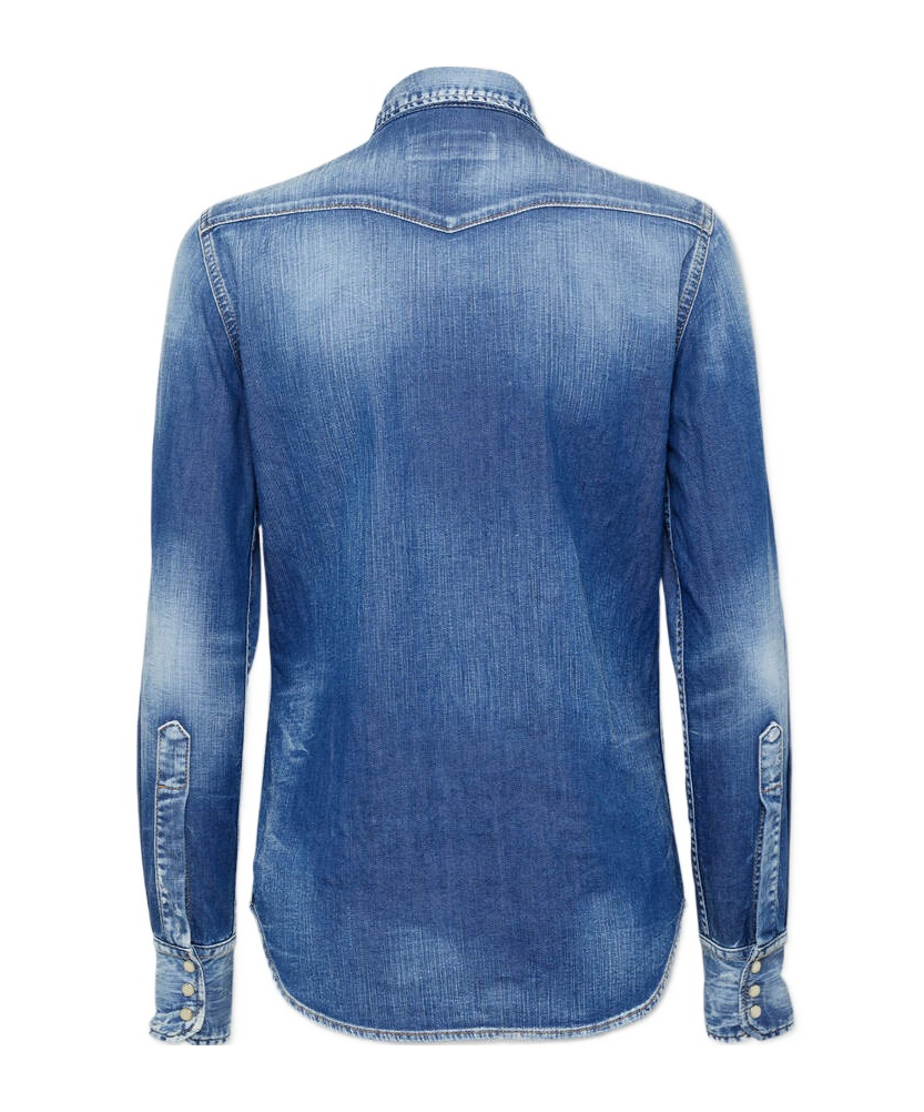 Dsquared2 Dsquared Classic Western Shirt In Blue