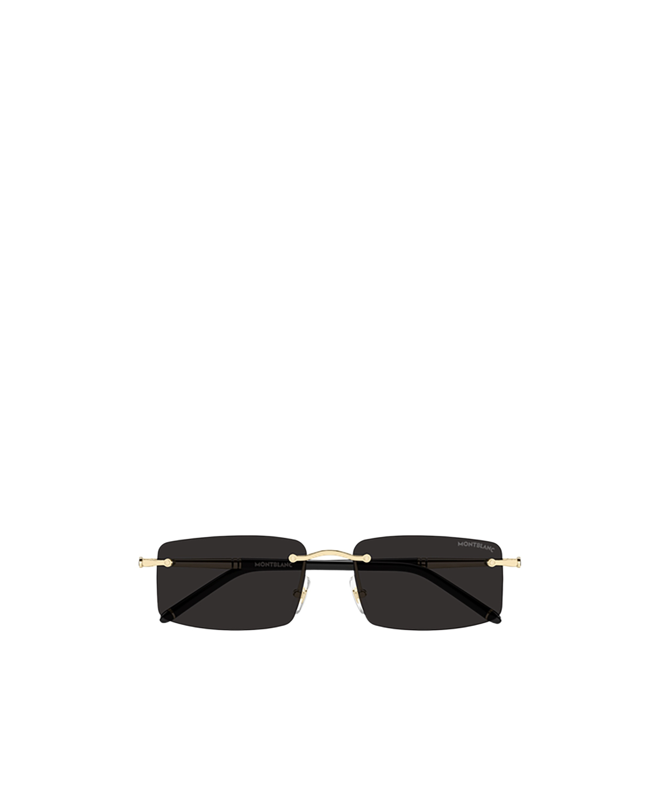 Montblanc Eyewear Rectangular Frame Sunglasses In Black