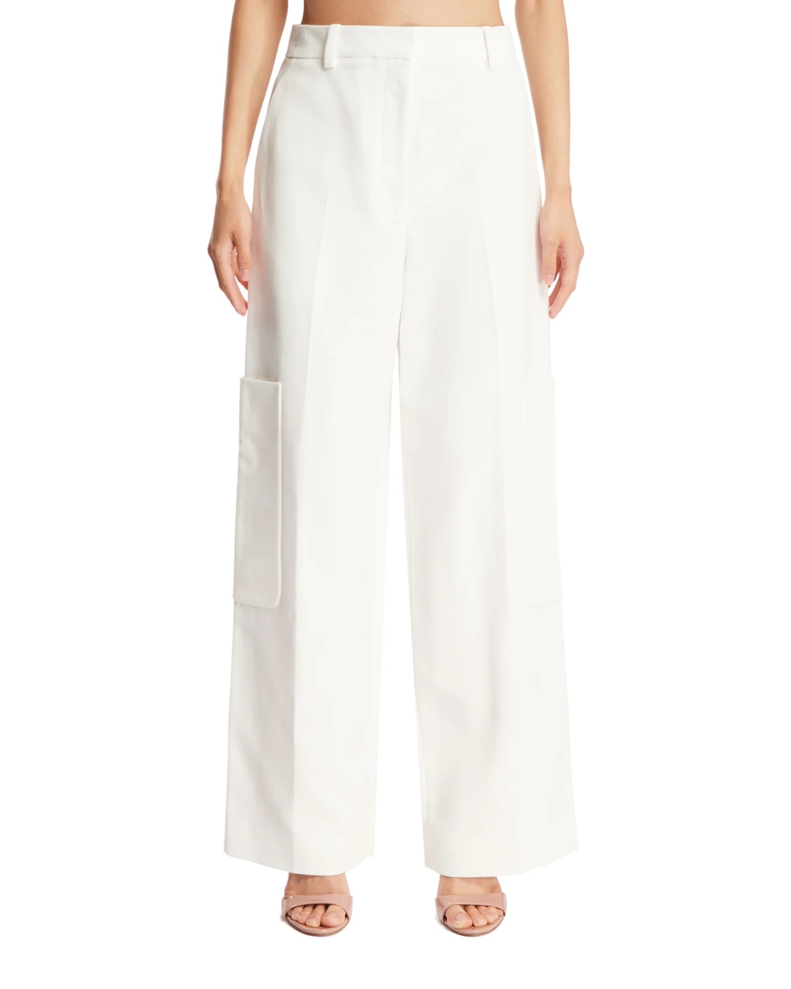 Khaite Caiton Wide-leg Pants In White