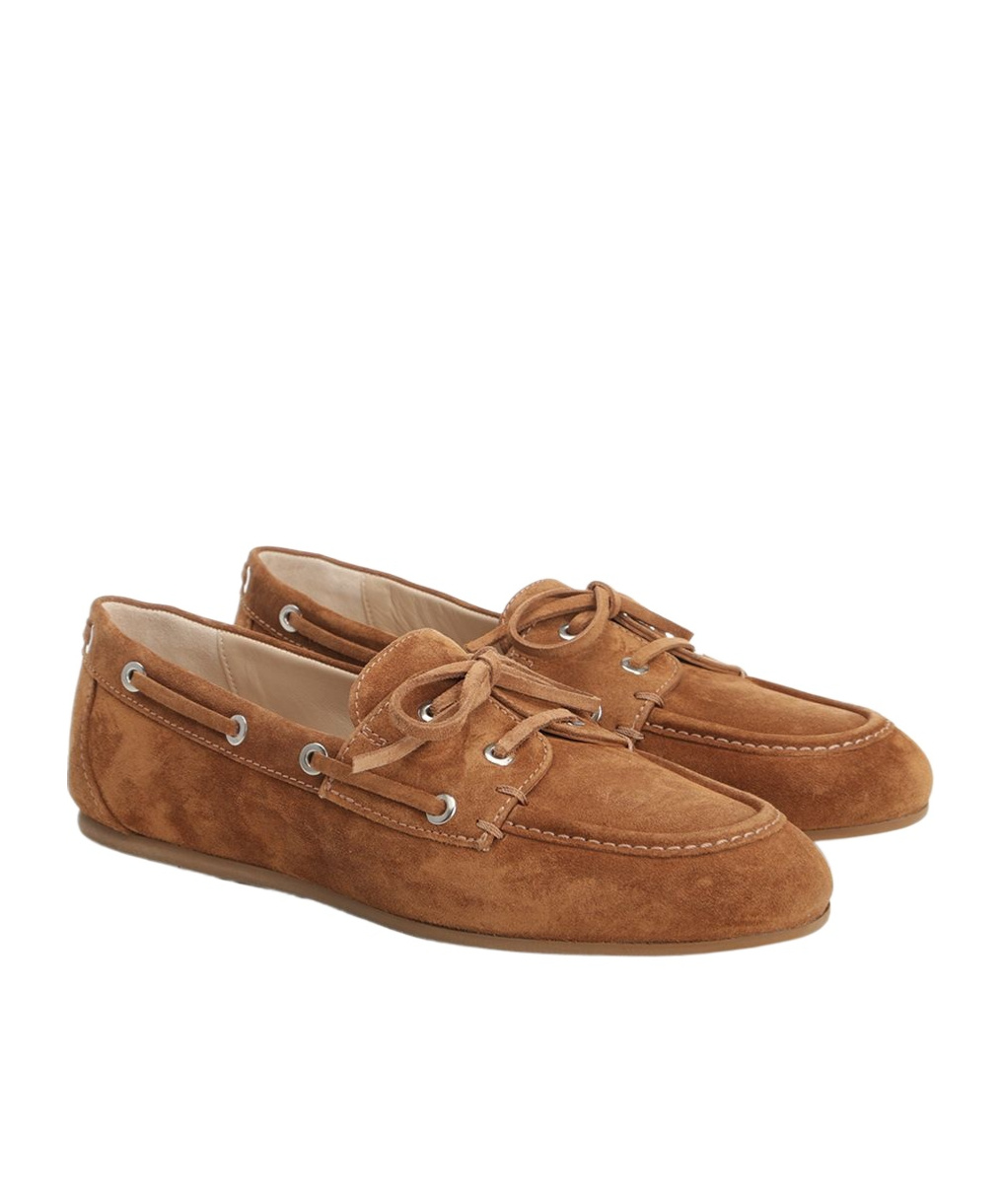 Stuart Weitzman Lace-up Loafers In Brown