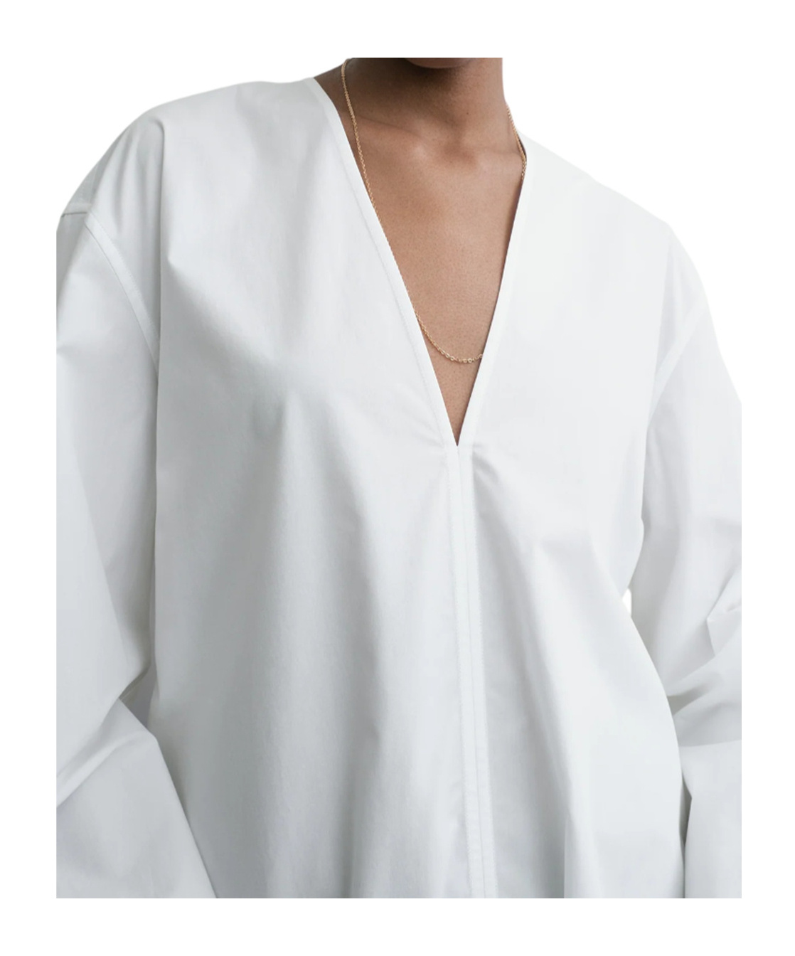 Totême Toteme White V-neck Shirt In White