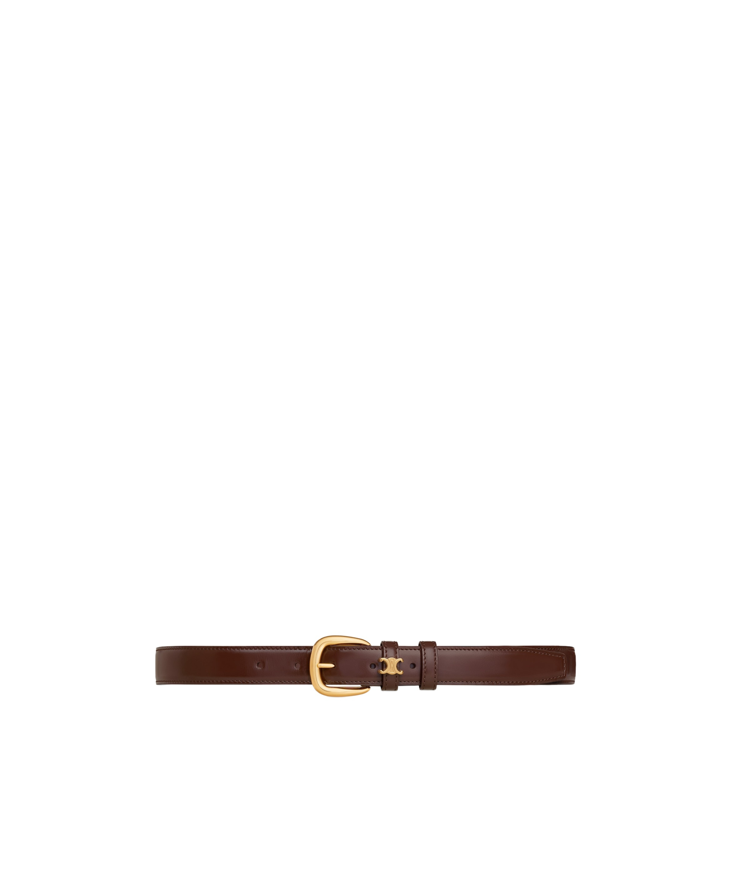 Celine Medium 25mm Vivienne Belt In Taurillon Leather In Brown