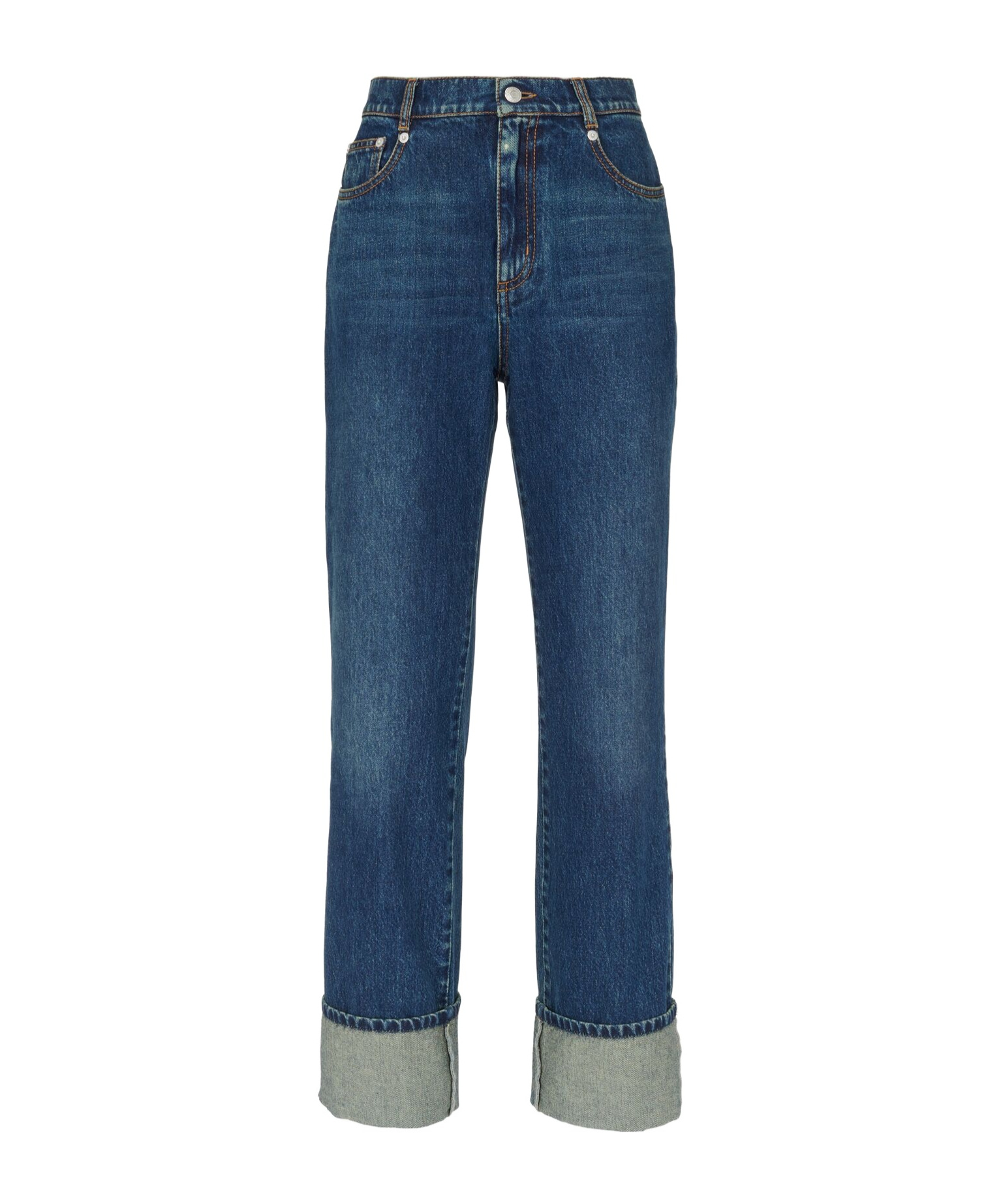 ALEXANDER MCQUEEN STRAIGH-LEG MID-RISE JEANS