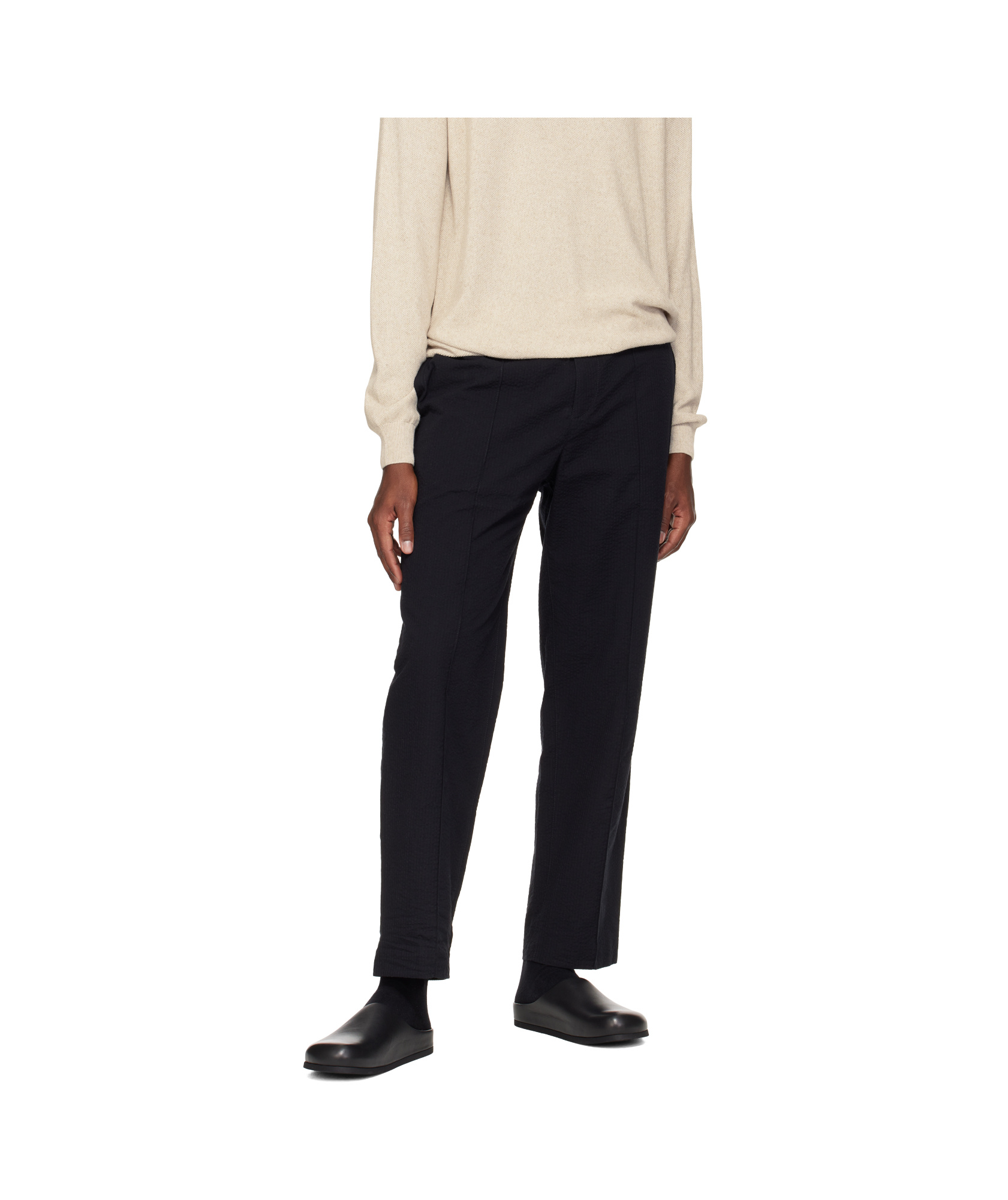 Common Projects Men's Leather Clogs In Black