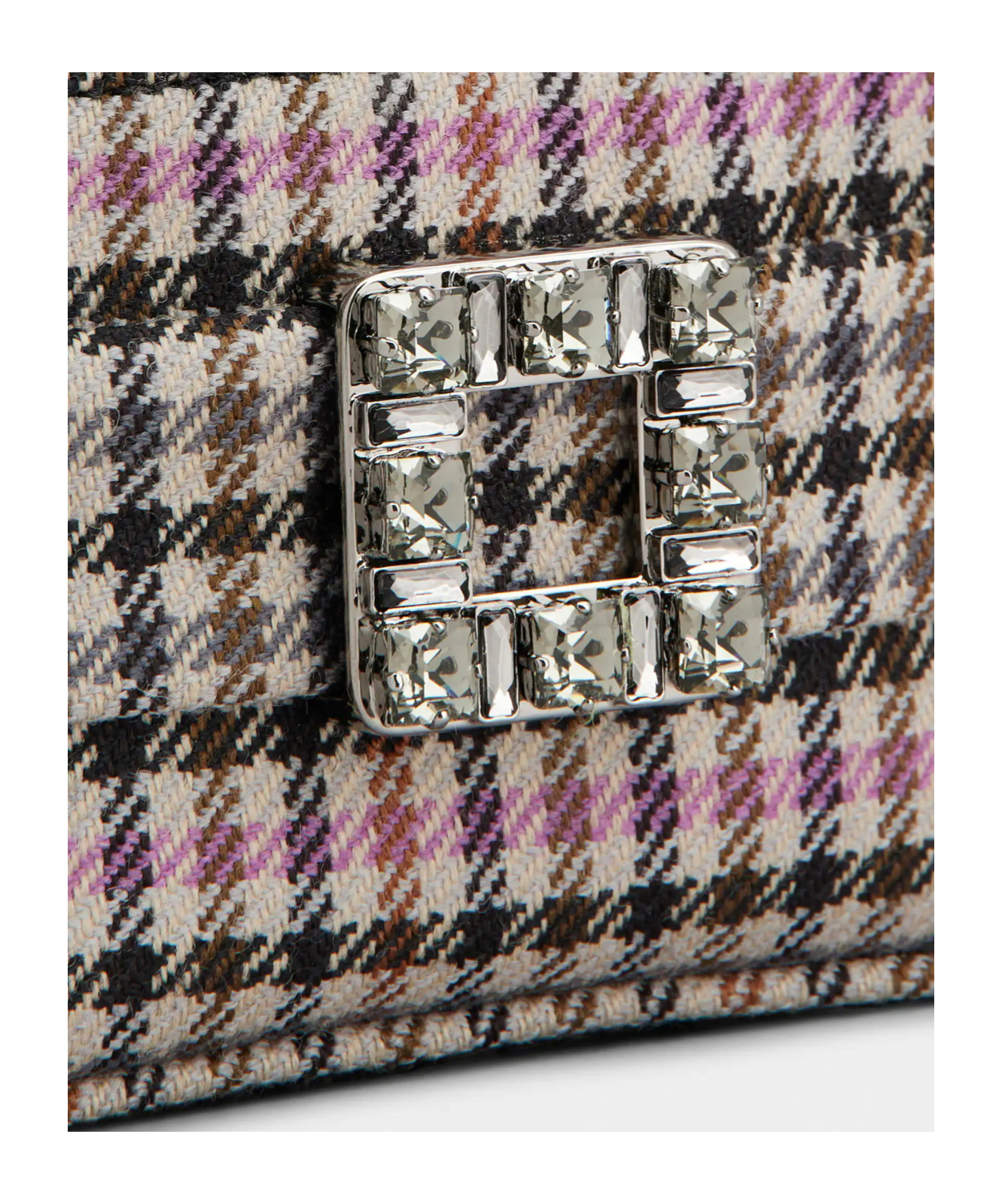 Roger Vivier Vanity Très Vivier Micro Bag In Fabric