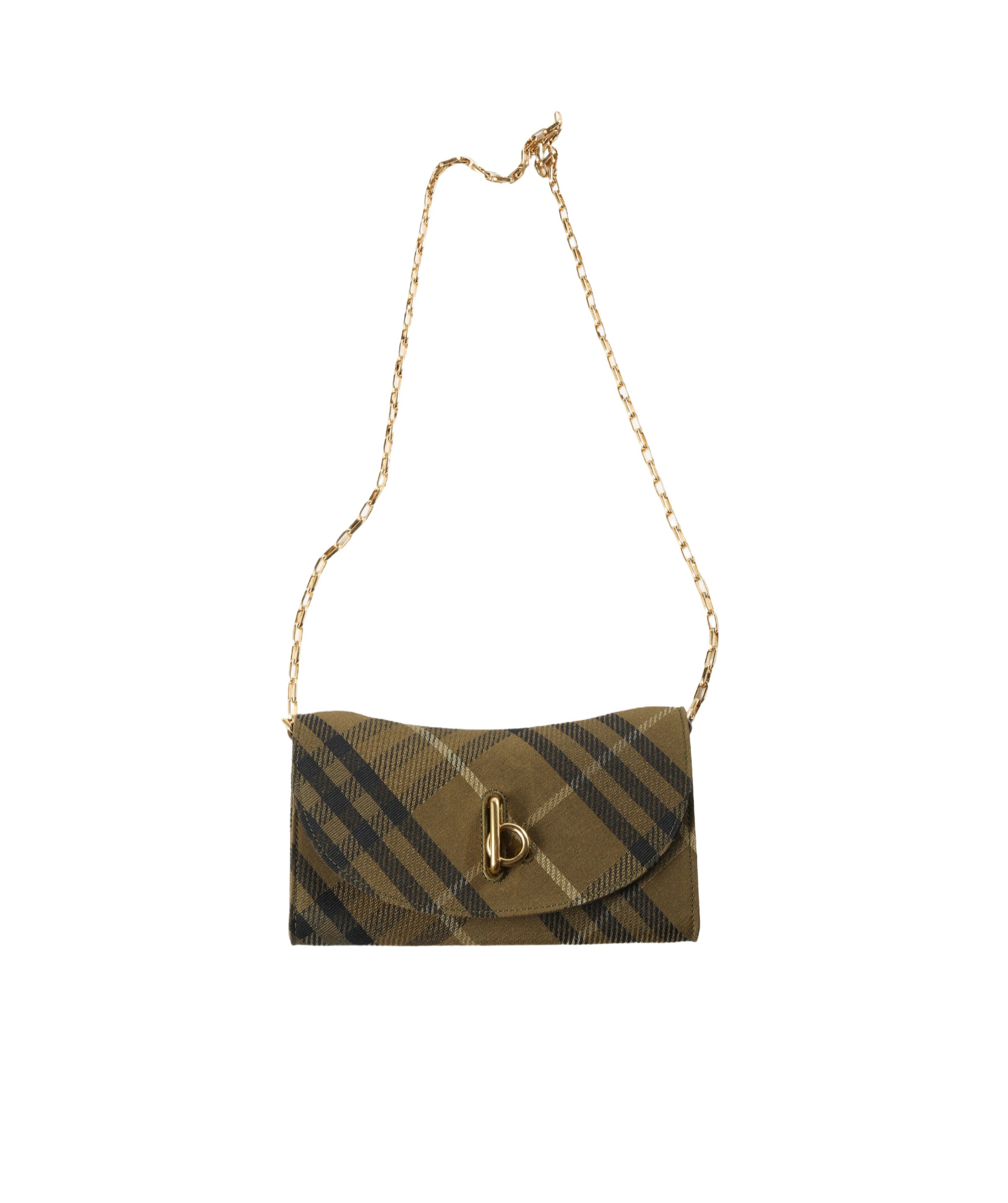 Burberry Flip Shoulder Bag In Green