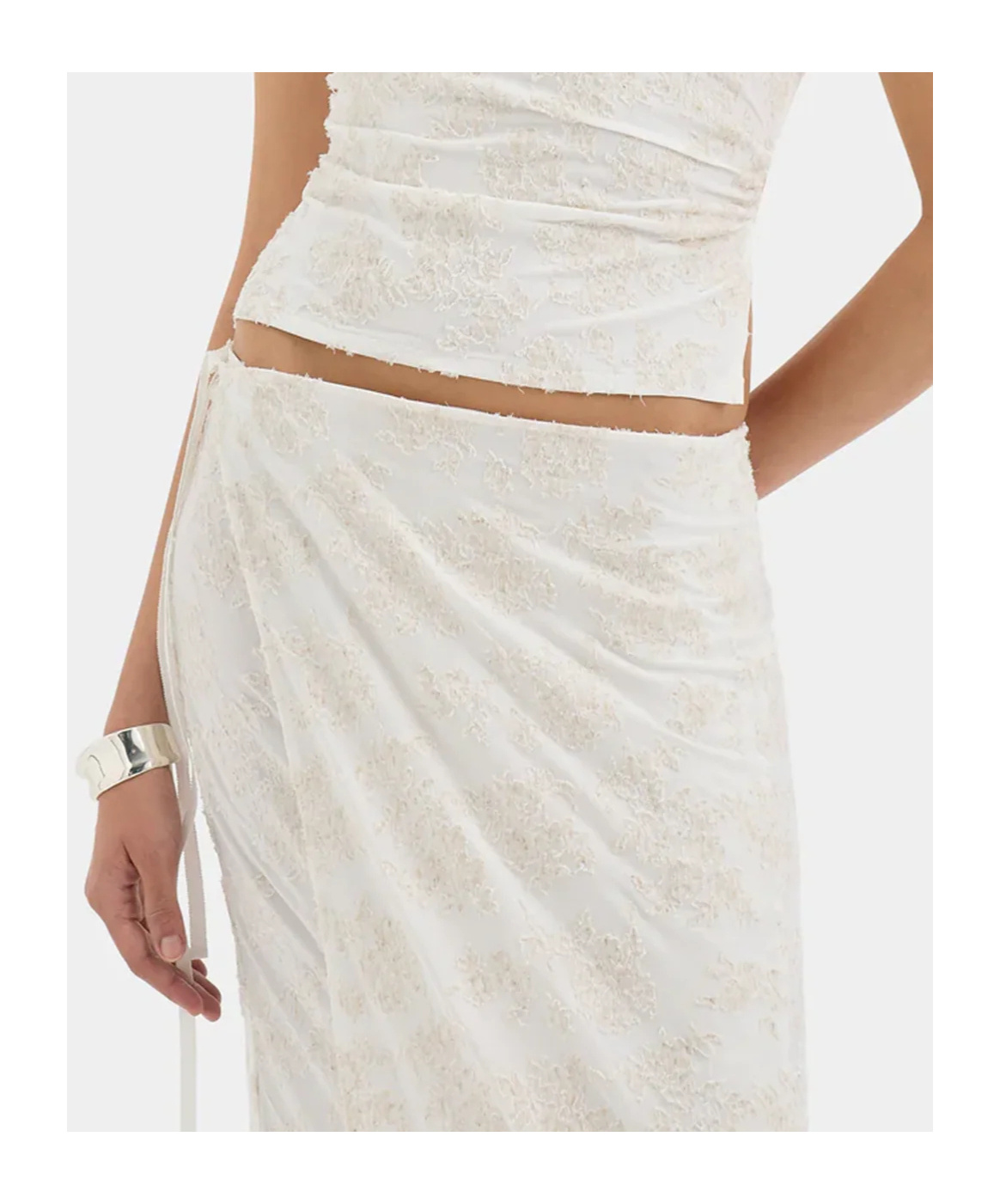 Sir Blanca Wrap Skirt In Neutral