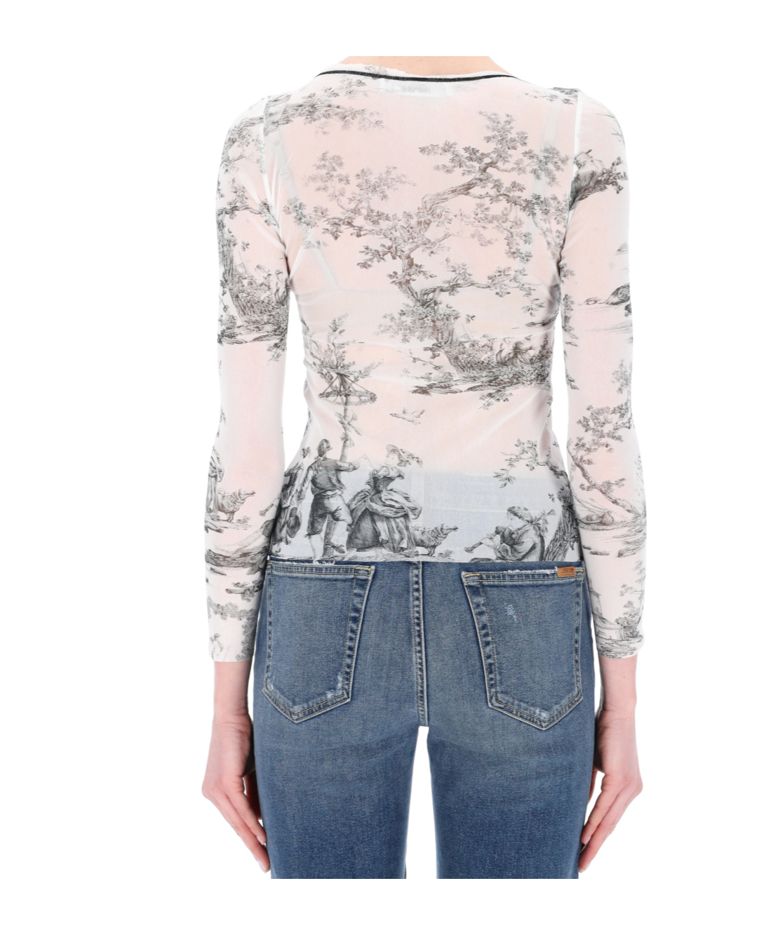 Philosophy Di Lorenzo Serafini Toile De Jouy-print Top In Blue
