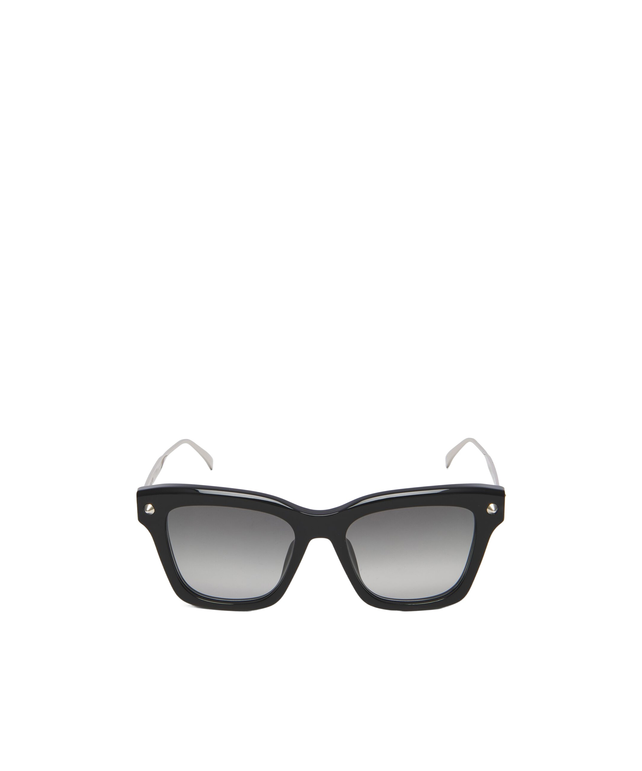 Alexander Mcqueen Spike Sunglasses In Gray