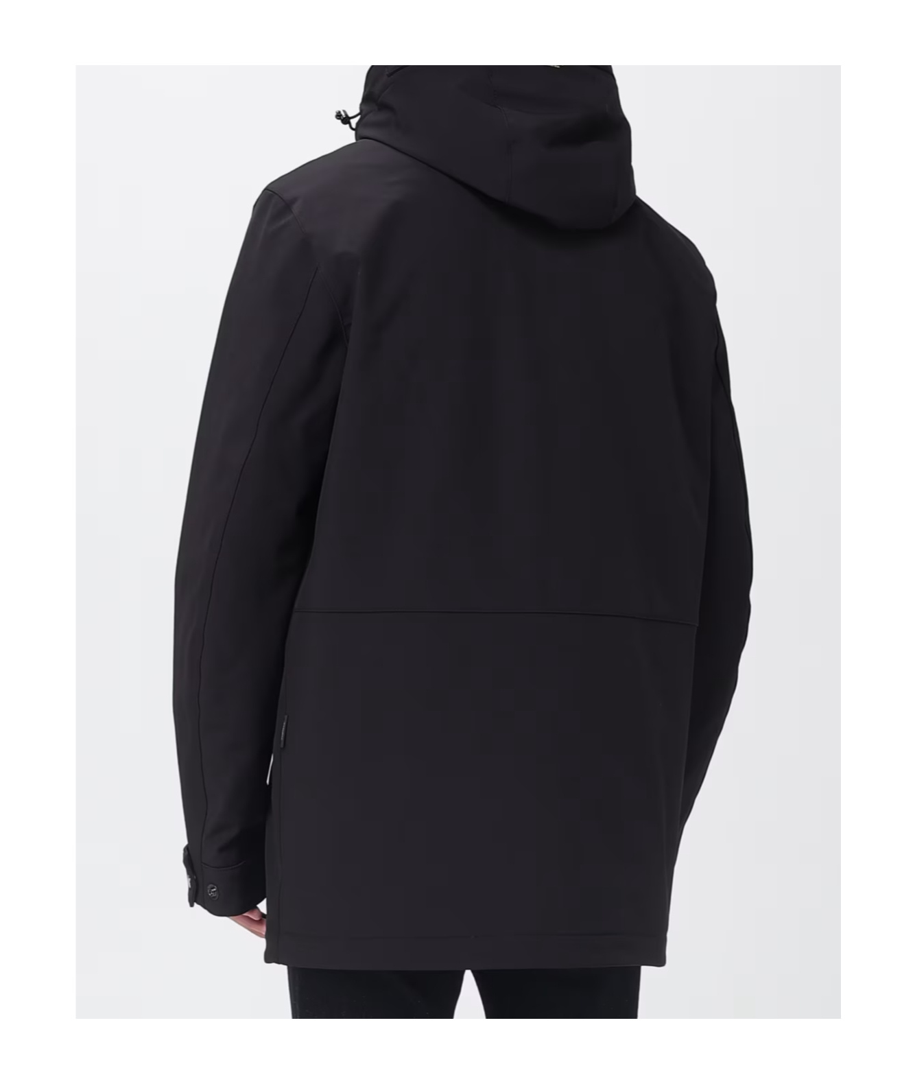 Woolrich Hooded Jacket In Black