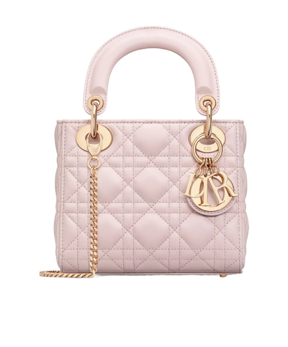Dior Mini Lady Shoulder Bag In Pink